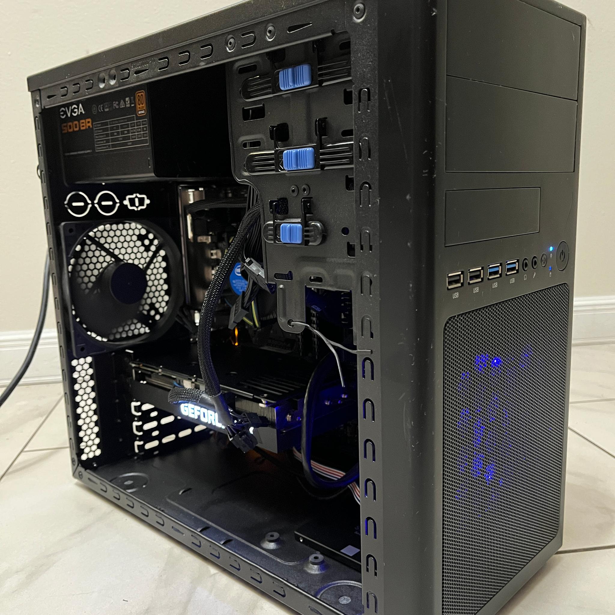 NVIDIA RTX 3060 Ti, Intel Core i5-9400f, 16GB RAM, 500GB SSD - Sleeper Gaming PC w/ Wi-Fi & BT