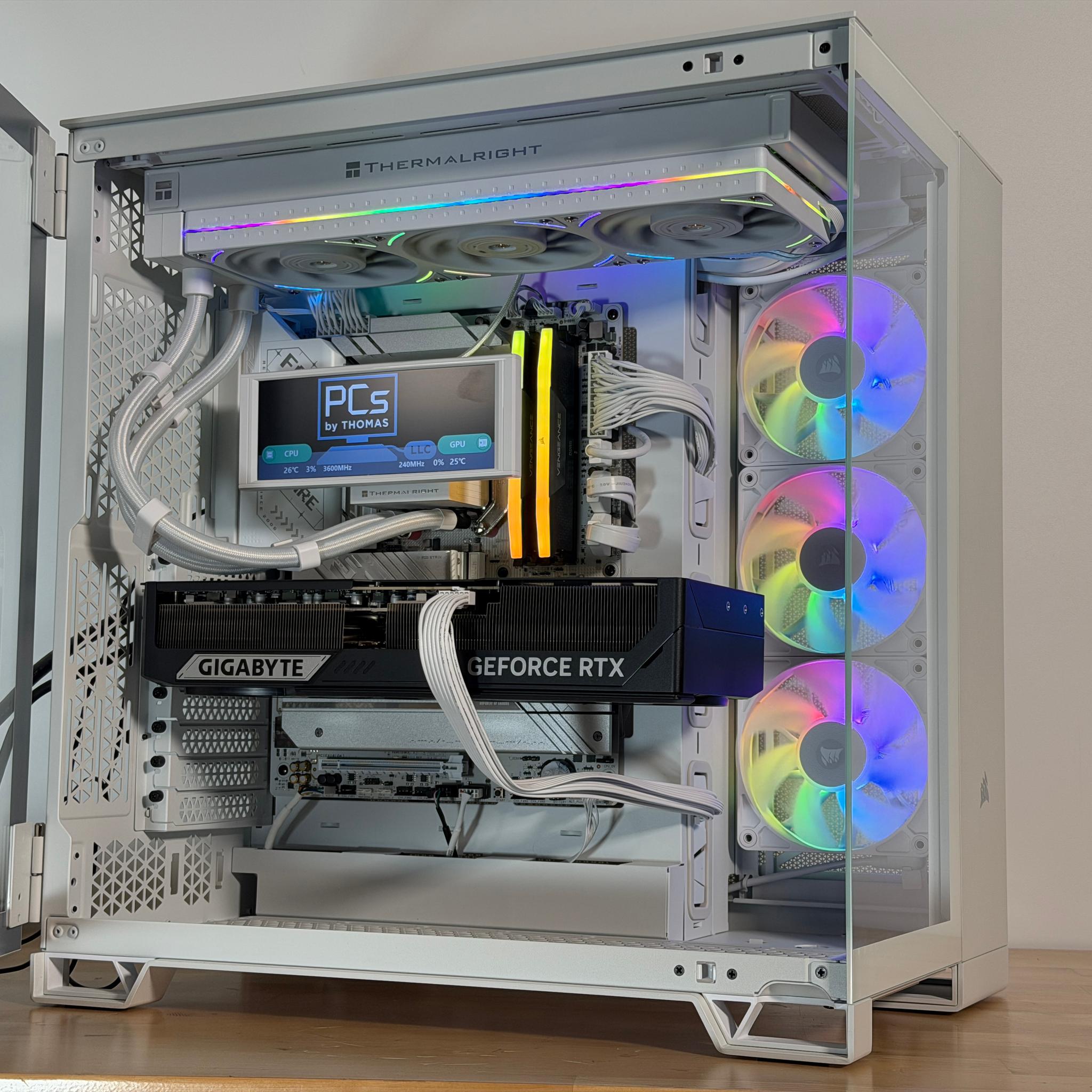 RTX 5090 Ryzen 7 9800x3d Battlestation 96gb DDR5 4TB NVME