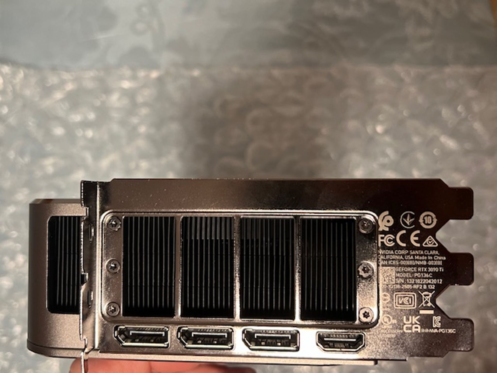 NVIDIA GeForce RTX 3090 Ti Founders Edition Dual Fan 24GB GDDR6X PCIe 4.0 Graphics Card