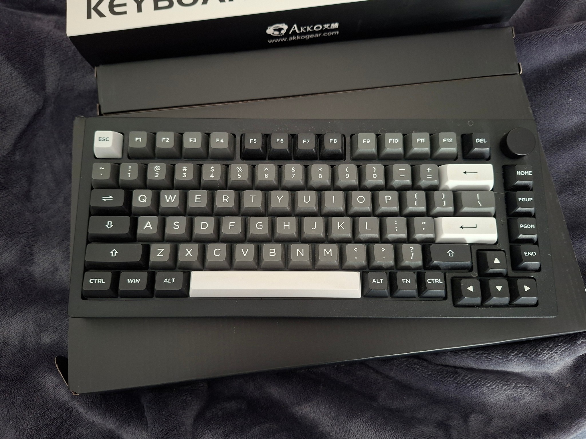 Akko 5075B Plus 75% Keyboard Black & Silver