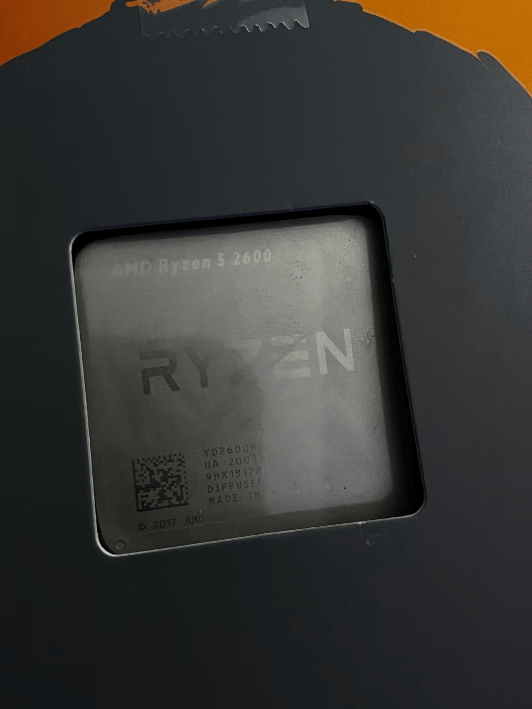 Ryzen 5 2600 (comes with box + cooler) 