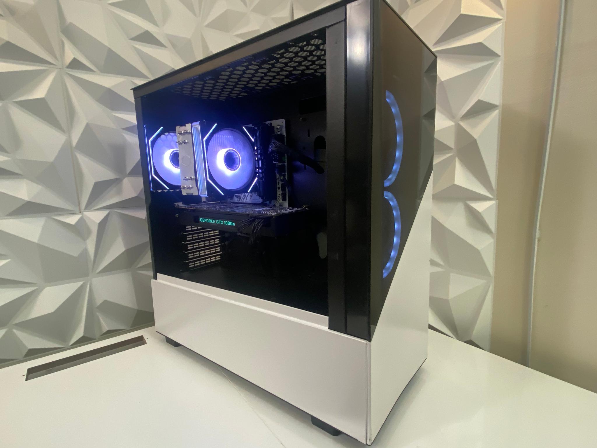 🎅🎅 White Elite Build – Ryzen 5 3600 + GTX 1080 Ti 11GB | 1080p/1440p High FPS Ready