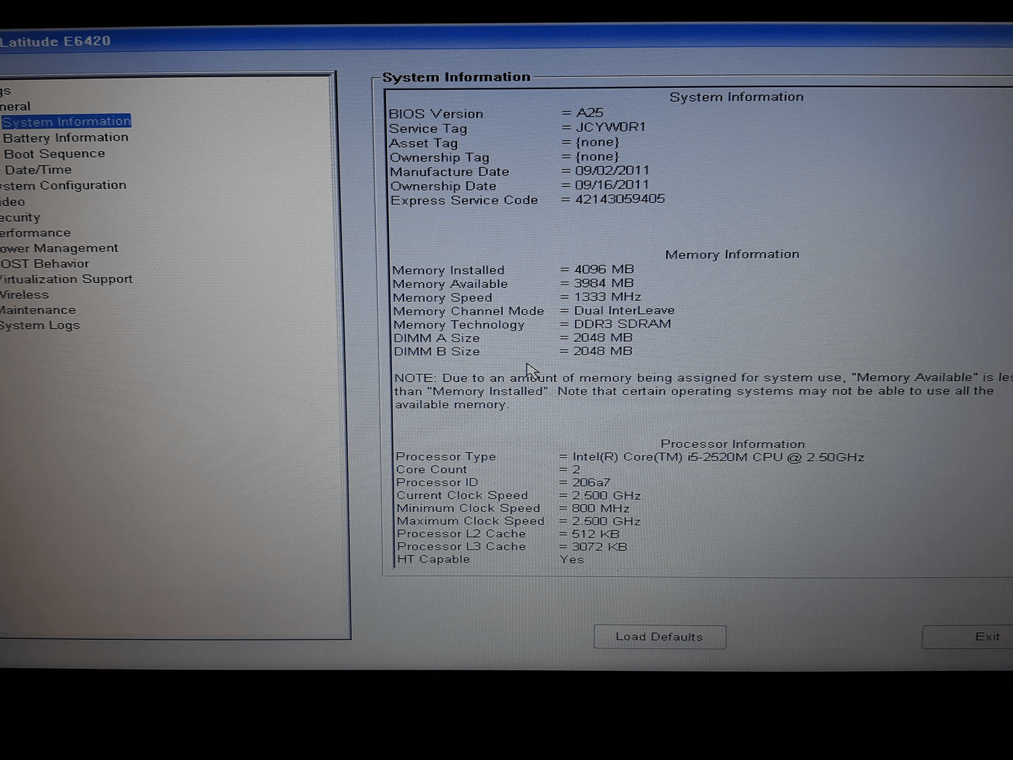 REFURBISHED || Dell Latitude E6420, Core i5-2520M, 4GB RAM, 240GB SSD