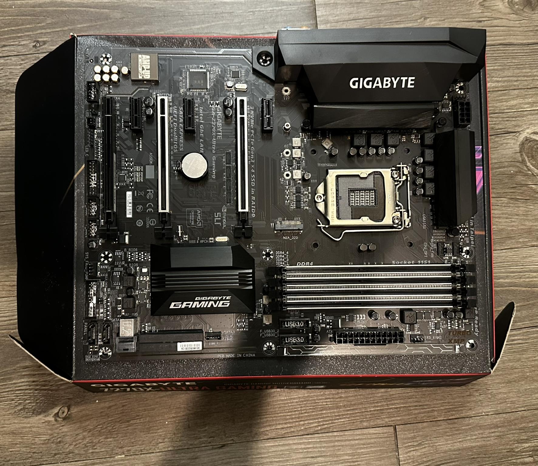 Gigabyte GA-Z270X Ultra Gaming Motherboard - LGA 1151, DDR4, USB 3.1, RGB Fusion