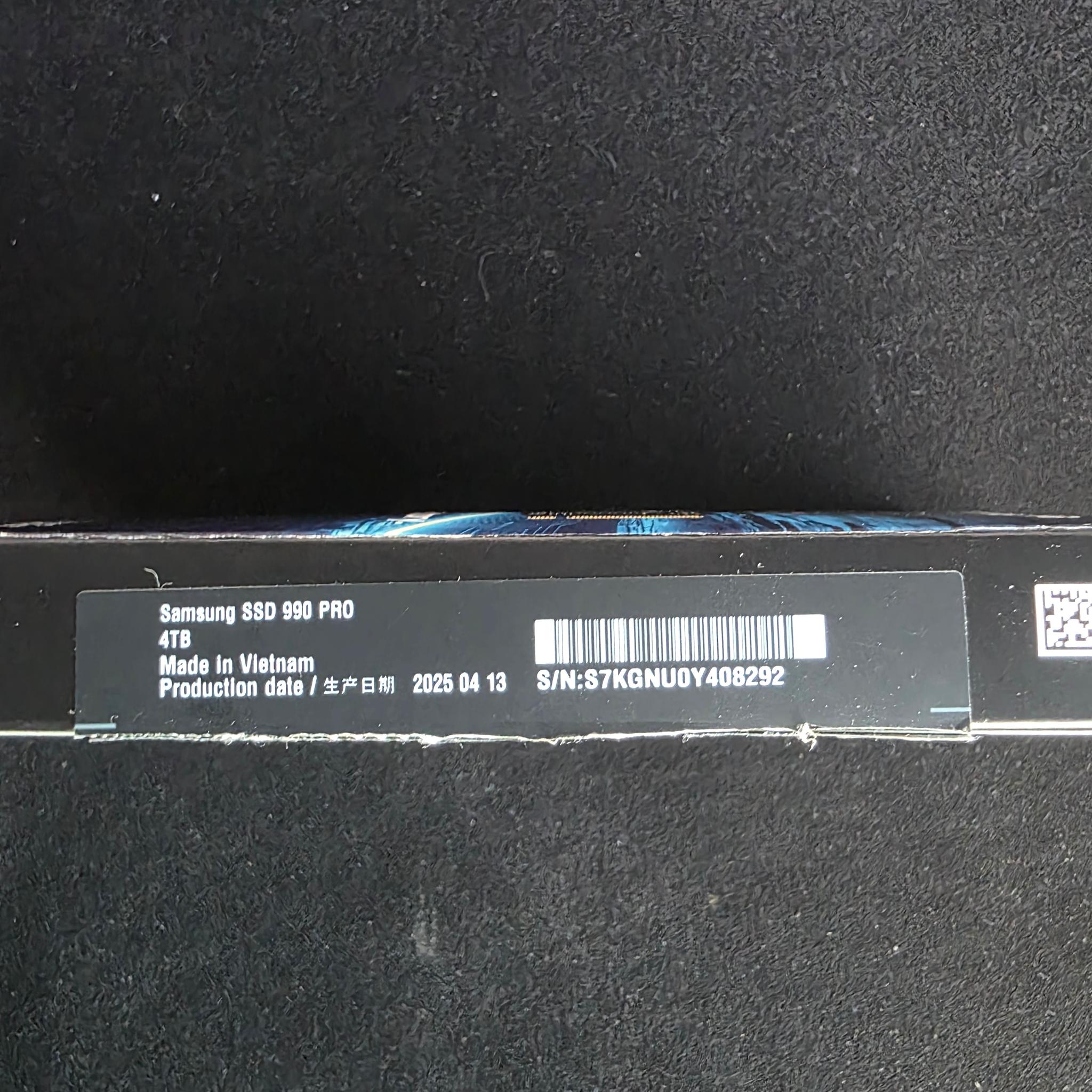 Samsung 990 pro 4tb with ineo Aluminum M.2 2280 SSD Heatsinks