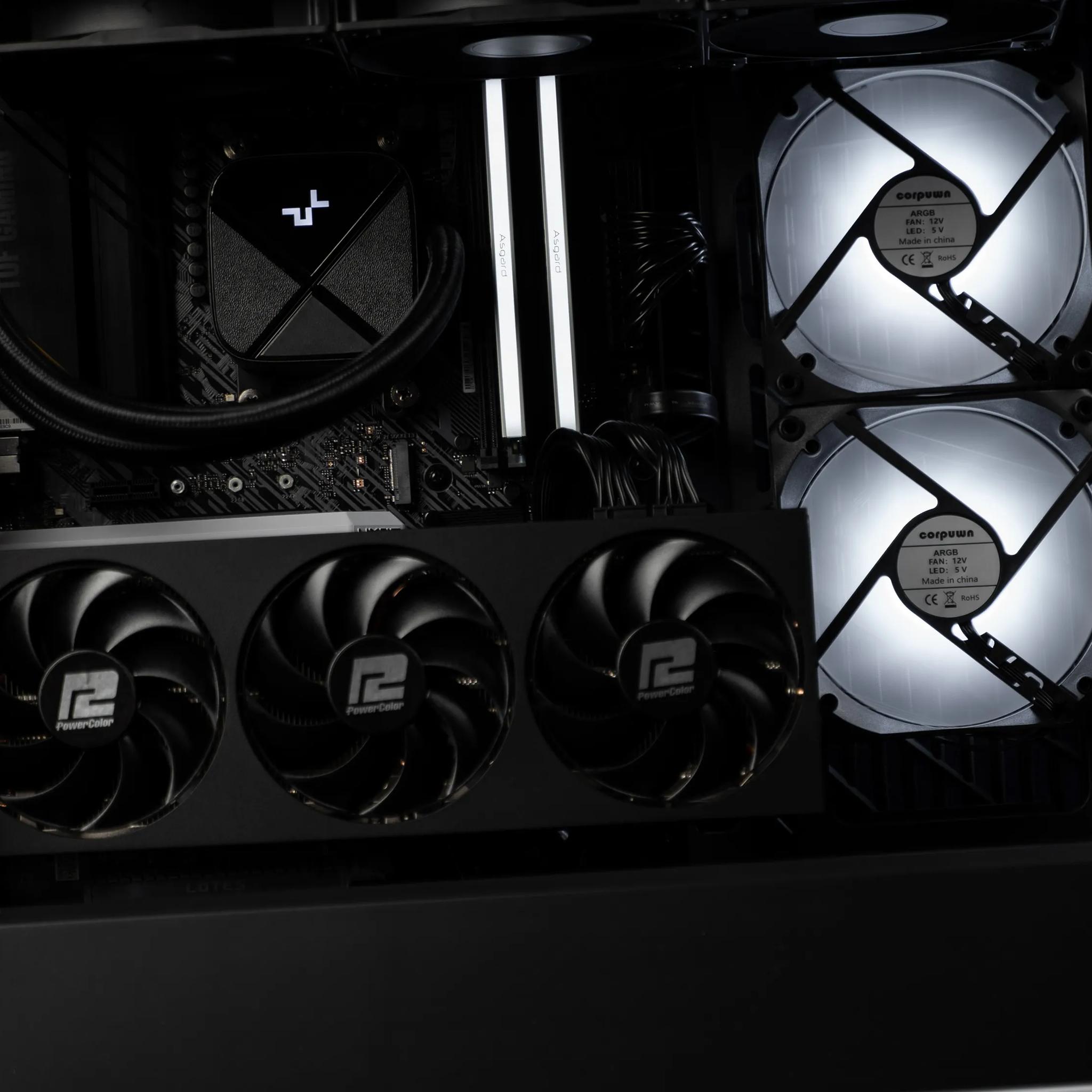 “Prebryte” RX 7700 XT Ryzen 7 32GB Windows 11 Pro 2TB Gaming PC Powerhouse