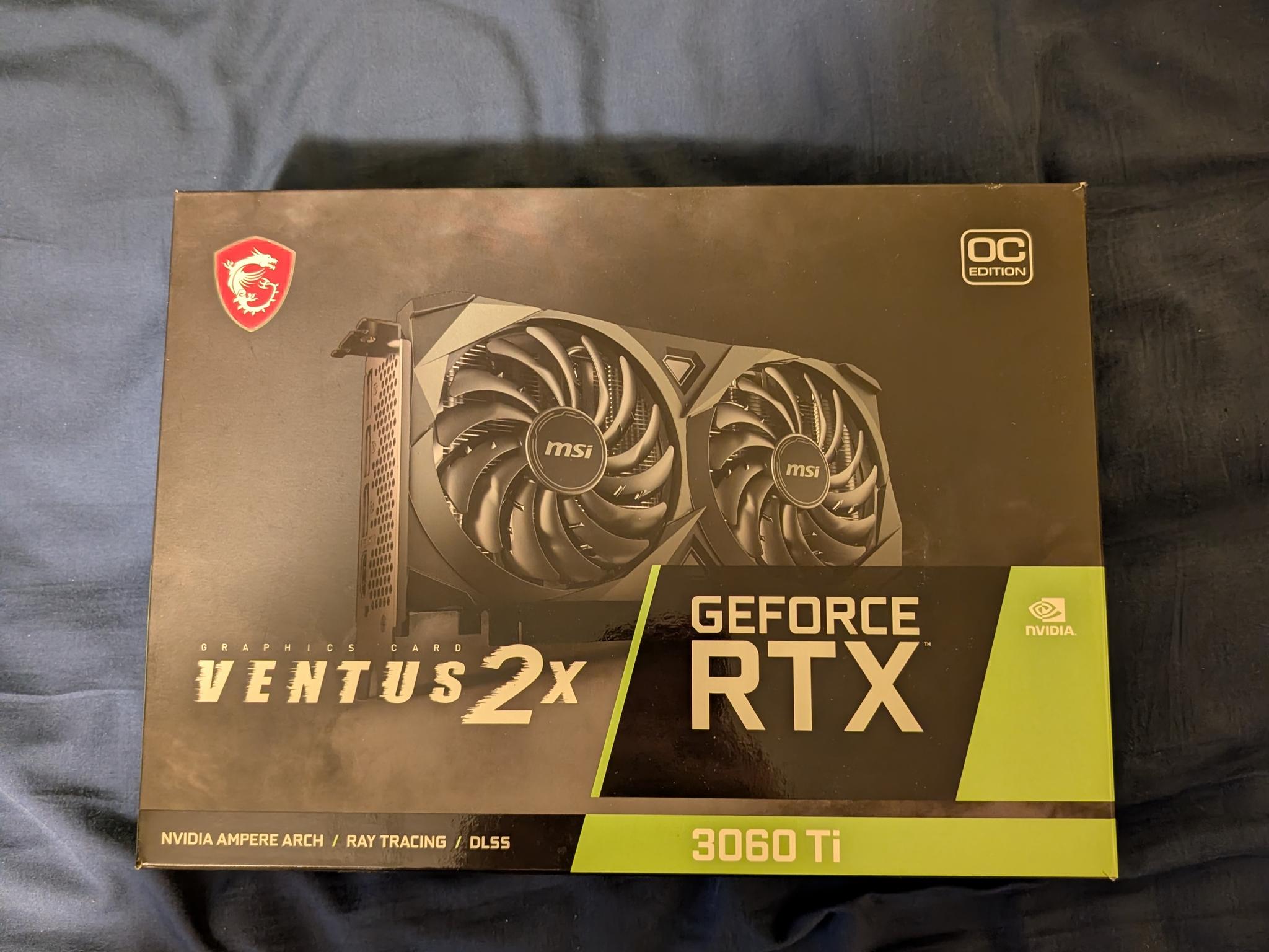 MSI GeForce RTX 3060 Ti VENTUS 2X 8G V1 LHR Used