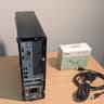 Dell Optiplex with visible damage, refurbished as a cheap steam box running bazzite