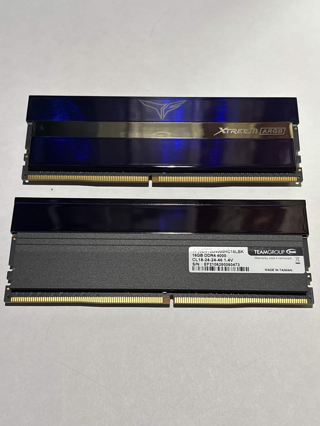 TEAMGROUP T-Force XTREEM ARGB 32GB (2x16GB) DDR4-4000 CL18 Memory