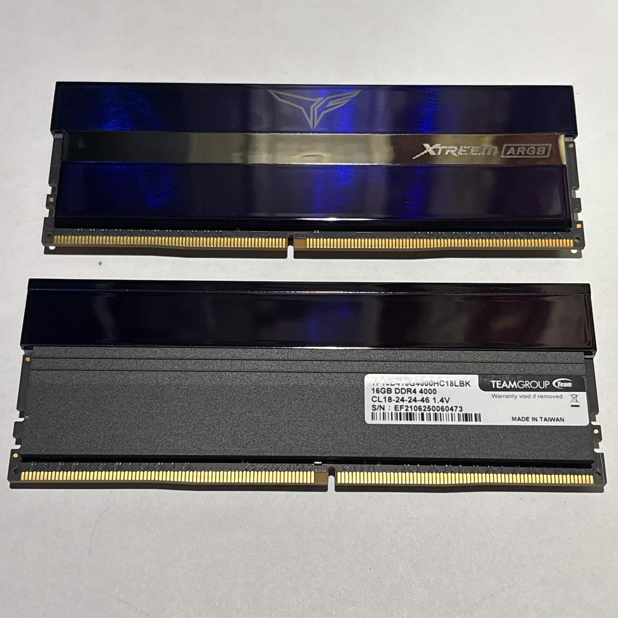 TEAMGROUP T-Force XTREEM ARGB 32GB (2x16GB) DDR4-4000 CL18 Memory Kit | Tested