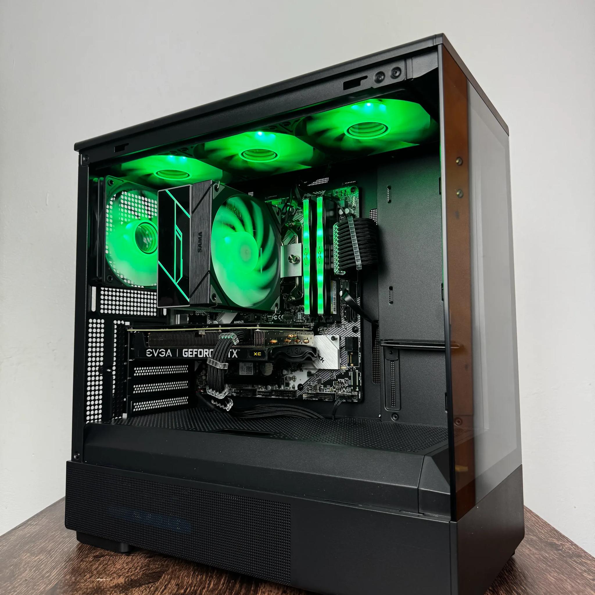 🖤Black🖤 Budget Gaming PC (Ryzen 5 5600 + RTX 3060 TI + 16gb Ram)