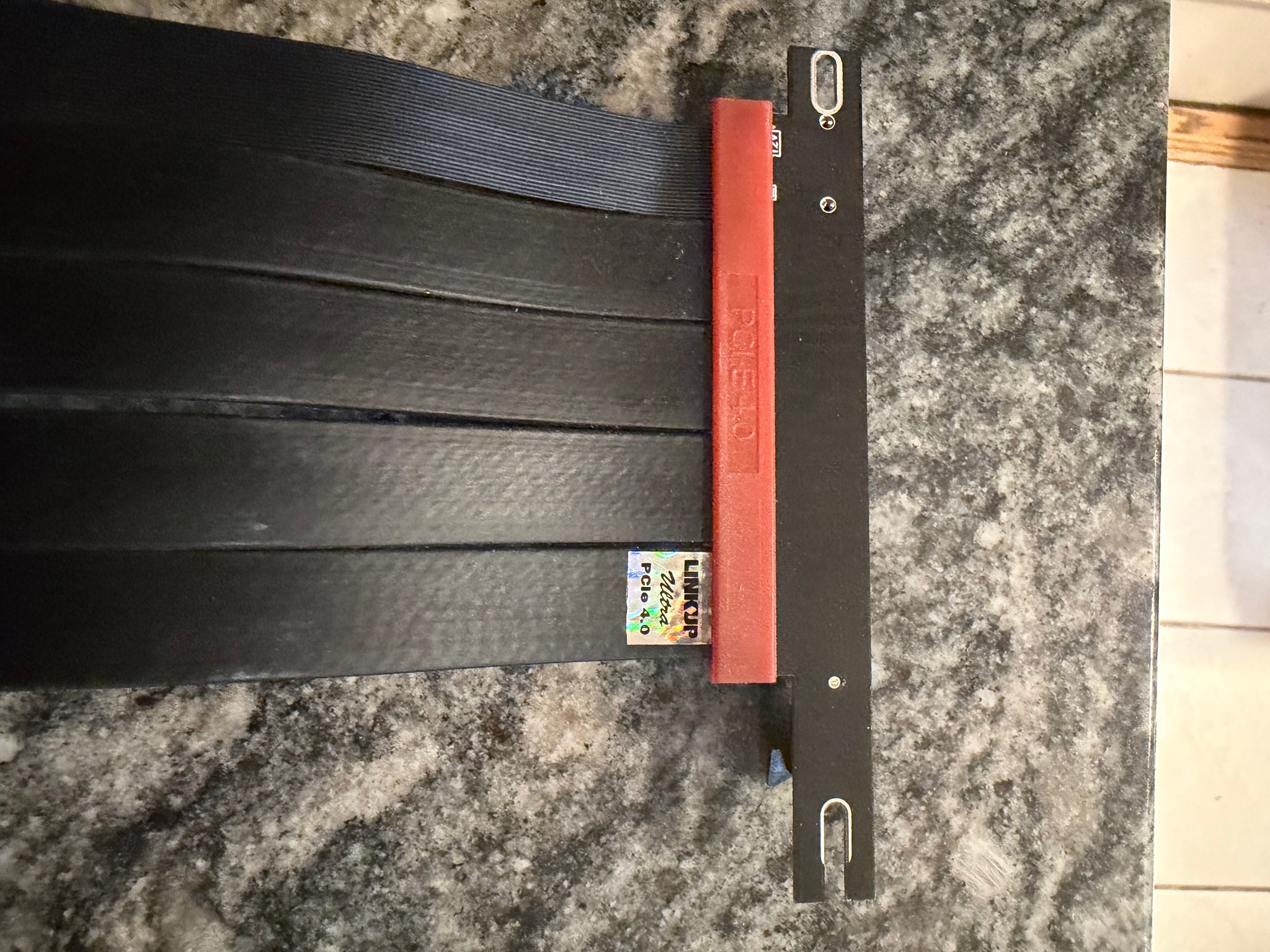 LINKUP Ultra PCIe 4.0 X16 Riser Cable Shielded Extreme High Speed Vertical Mount Gaming Gen4