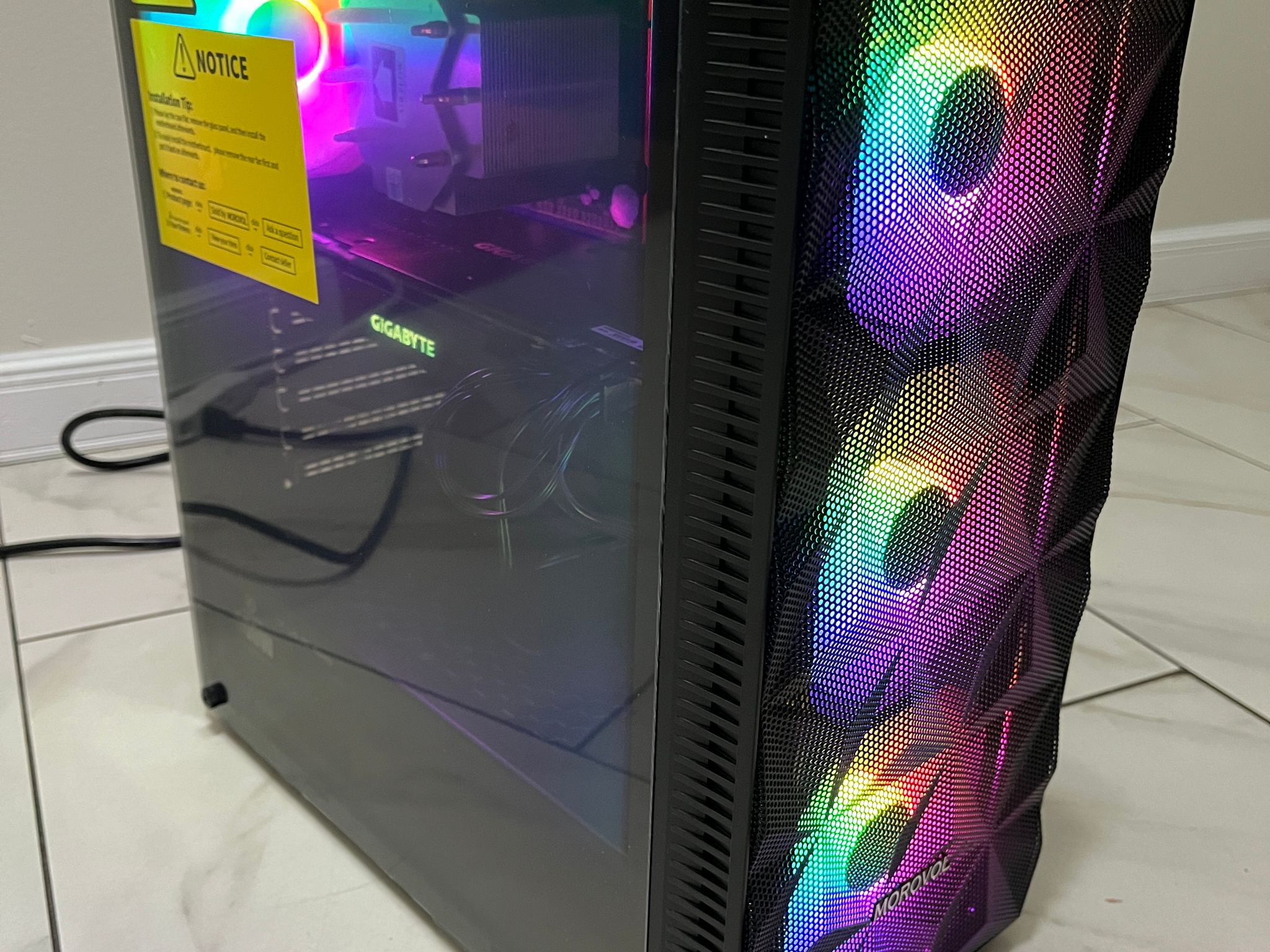 NVIDIA RTX 2070, Intel i7-6700k, 12GB RAM, 870 GB Storage, High FPS RGB Gaming PC w/ Wi-Fi & BT