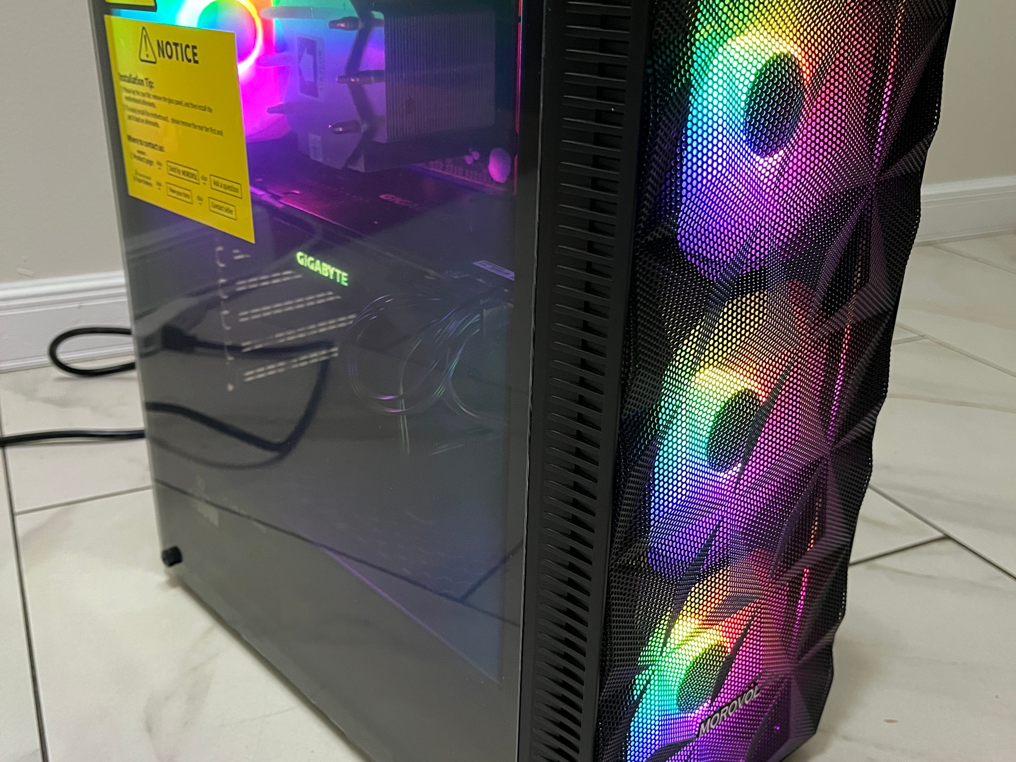 NVIDIA RTX 2070, Intel i7-6700k, 12GB RAM, 870 GB Storage, High FPS RGB Gaming PC w/ Wi-Fi & BT