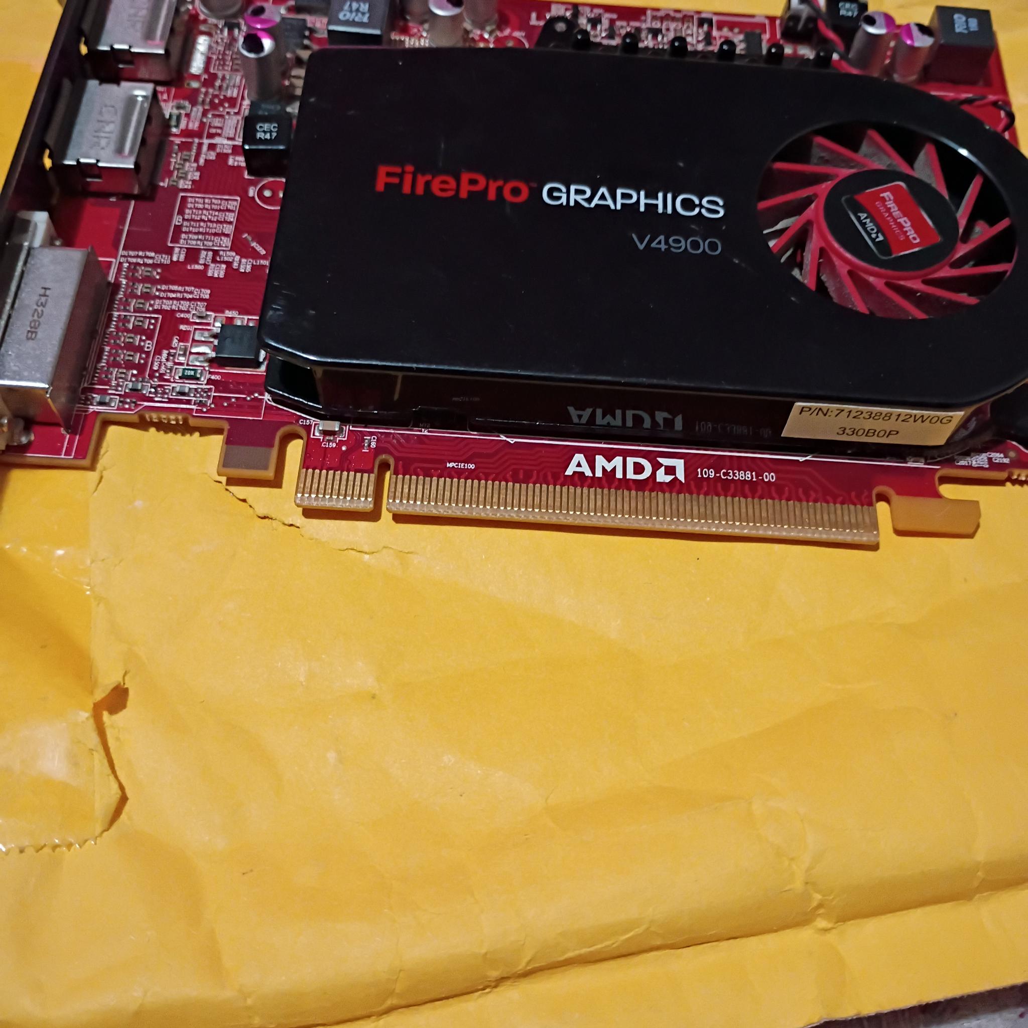 Firepro v4900 and graphics card