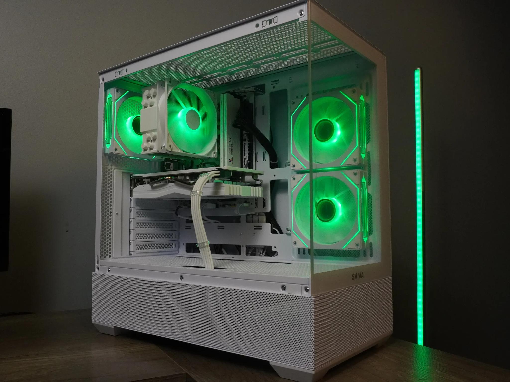 🤍ALL WHITE🤍 Starter GAMING MACHINE 🧡RX 580 2048SP 🧡 Ryzen 5 5500 | 32GB | 1TB...