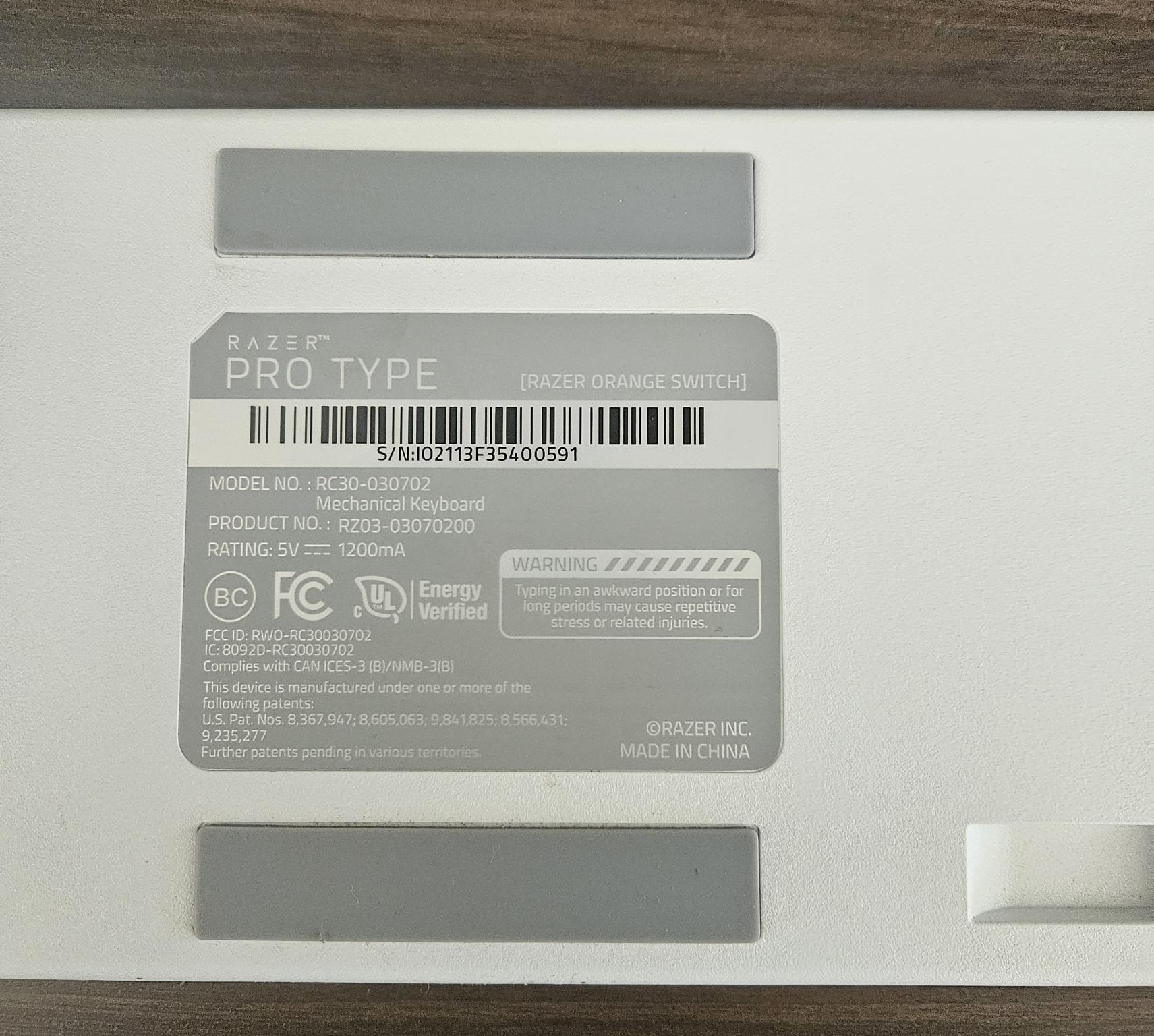 Razer pro type