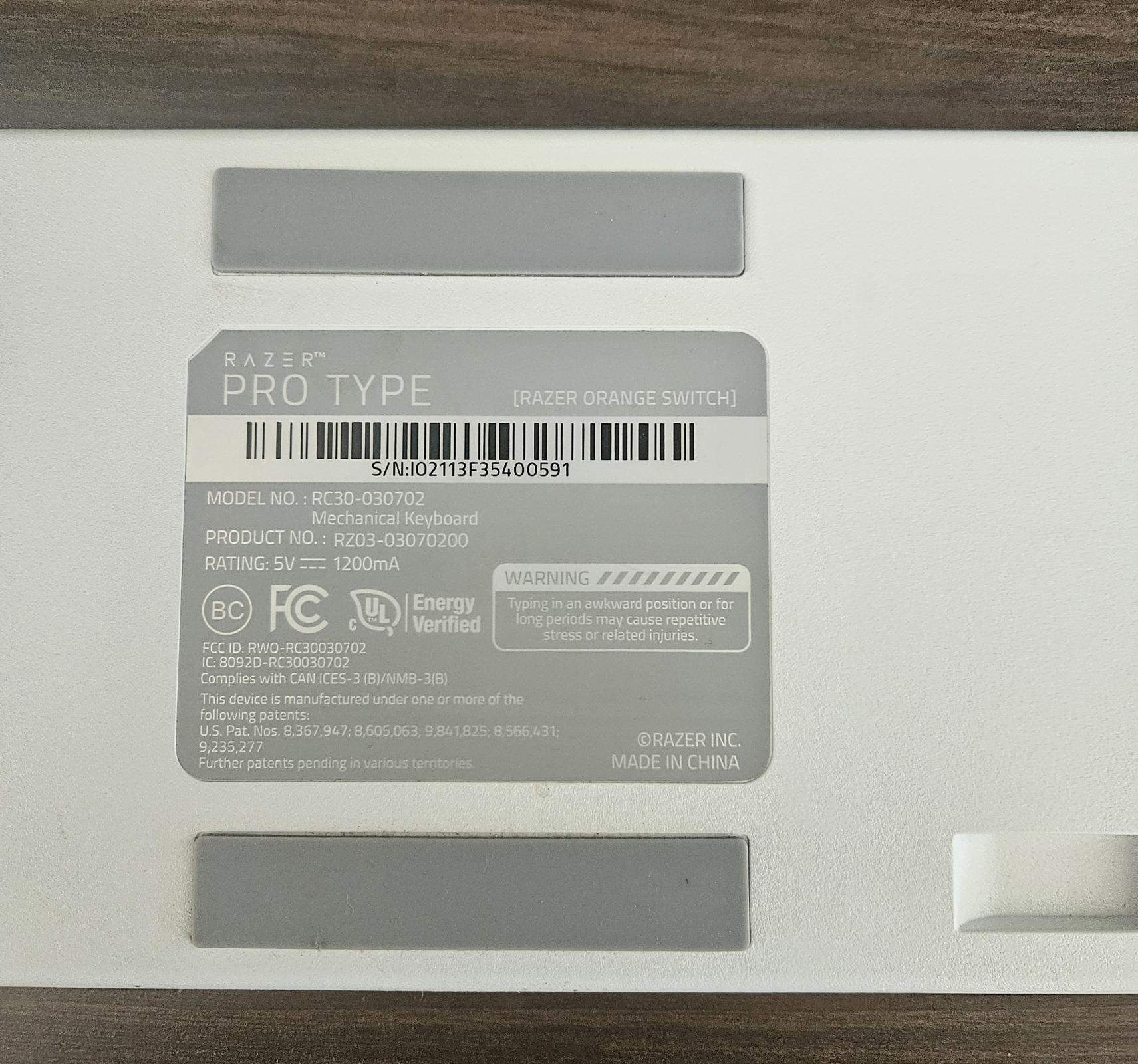 Razer pro type