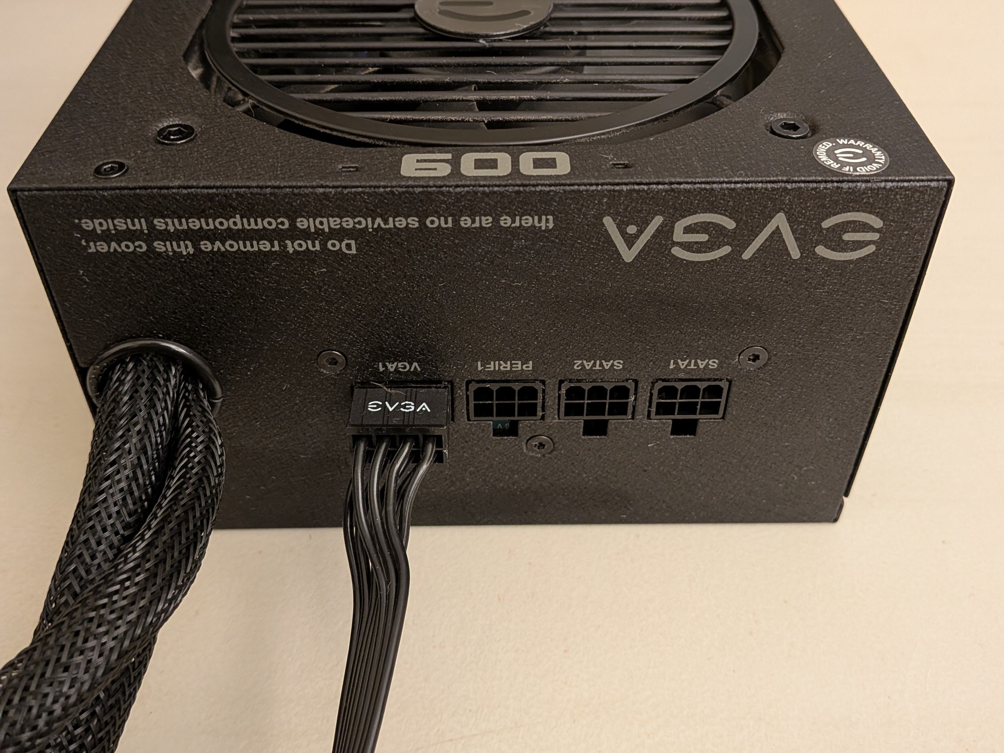 EVGA 600BQ Semi-modular 600W PSU 80+ Bronze Power Supply 24-pin, 8-pin CPU, 2 x 8-pin PCIE Only