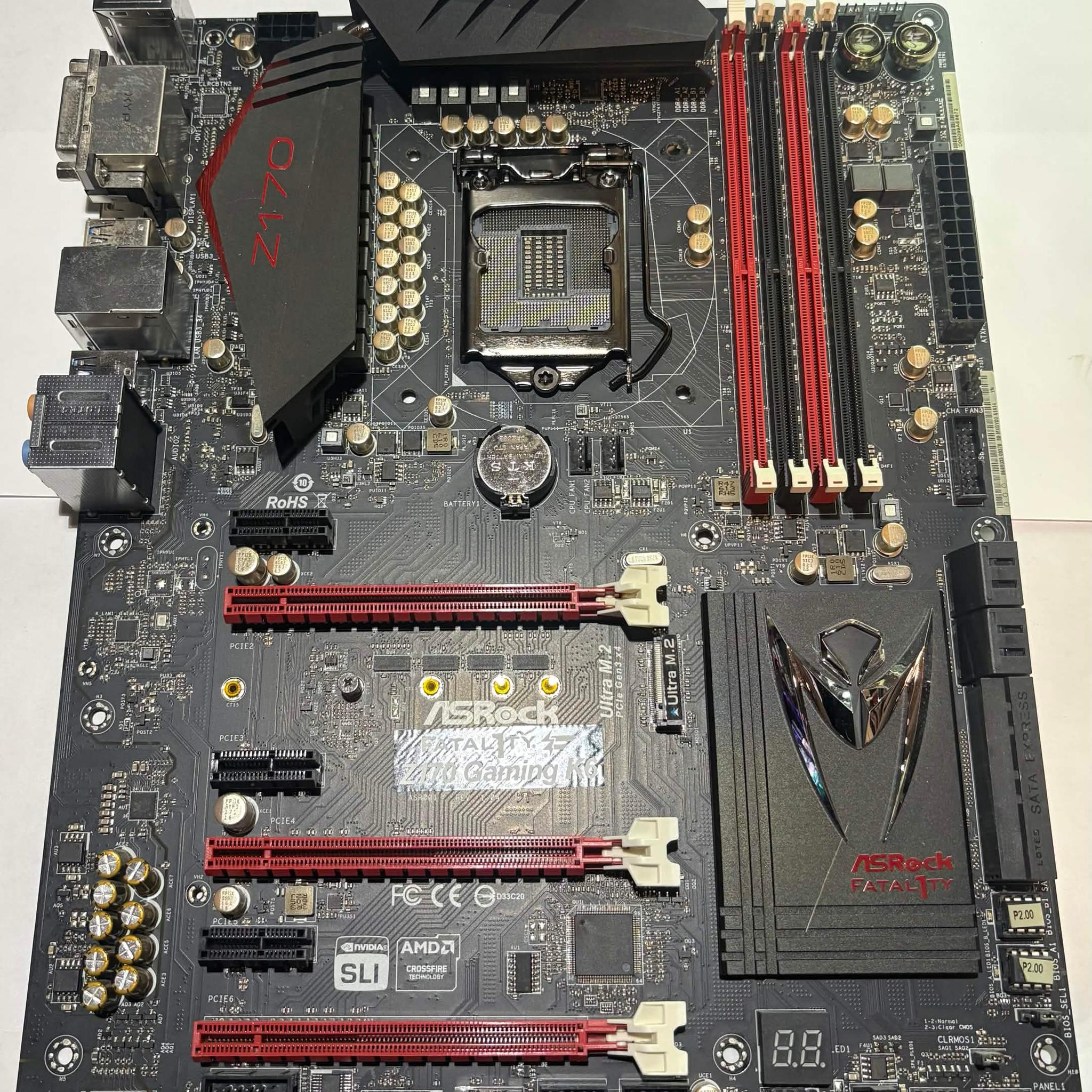ASRock Fatal1ty Z170 Gaming K6 LGA1151 ATX Motherboard | DDR4 | M.2 | Fully Tested