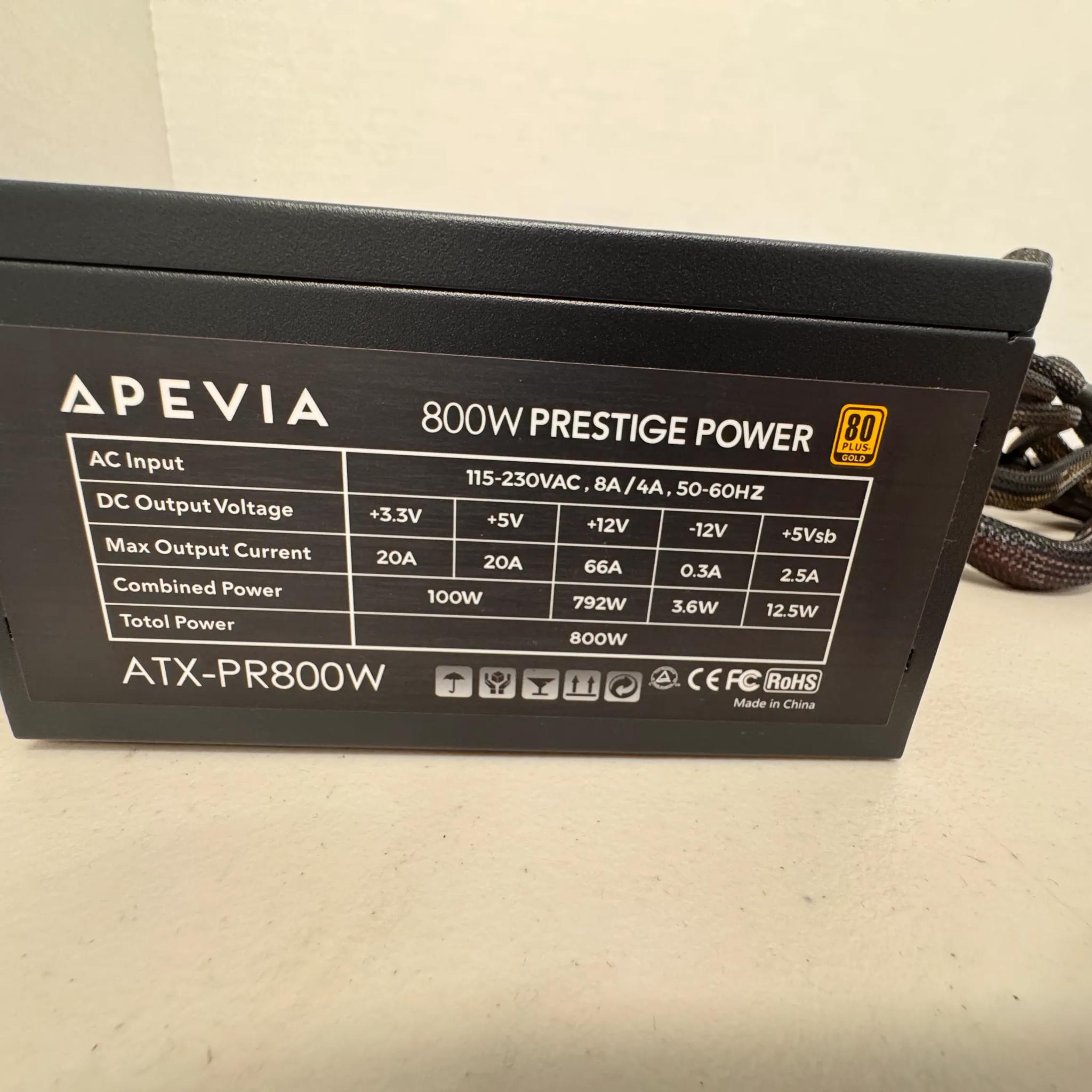 Apevia Prestige 800w 80+ Gold Power Supply