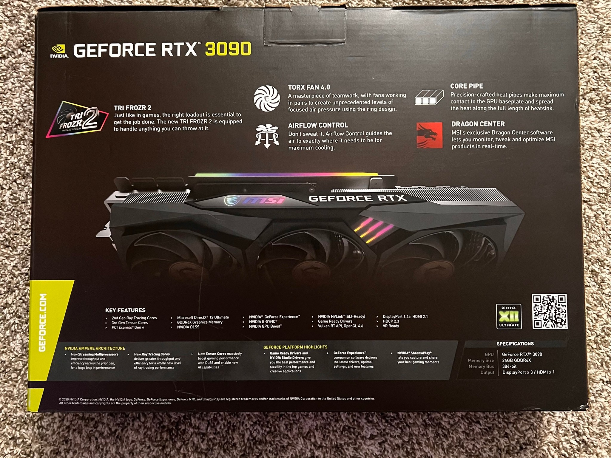 MSI GeForce RTX 3090 GAMING X TRIO 24GB GDDR6X