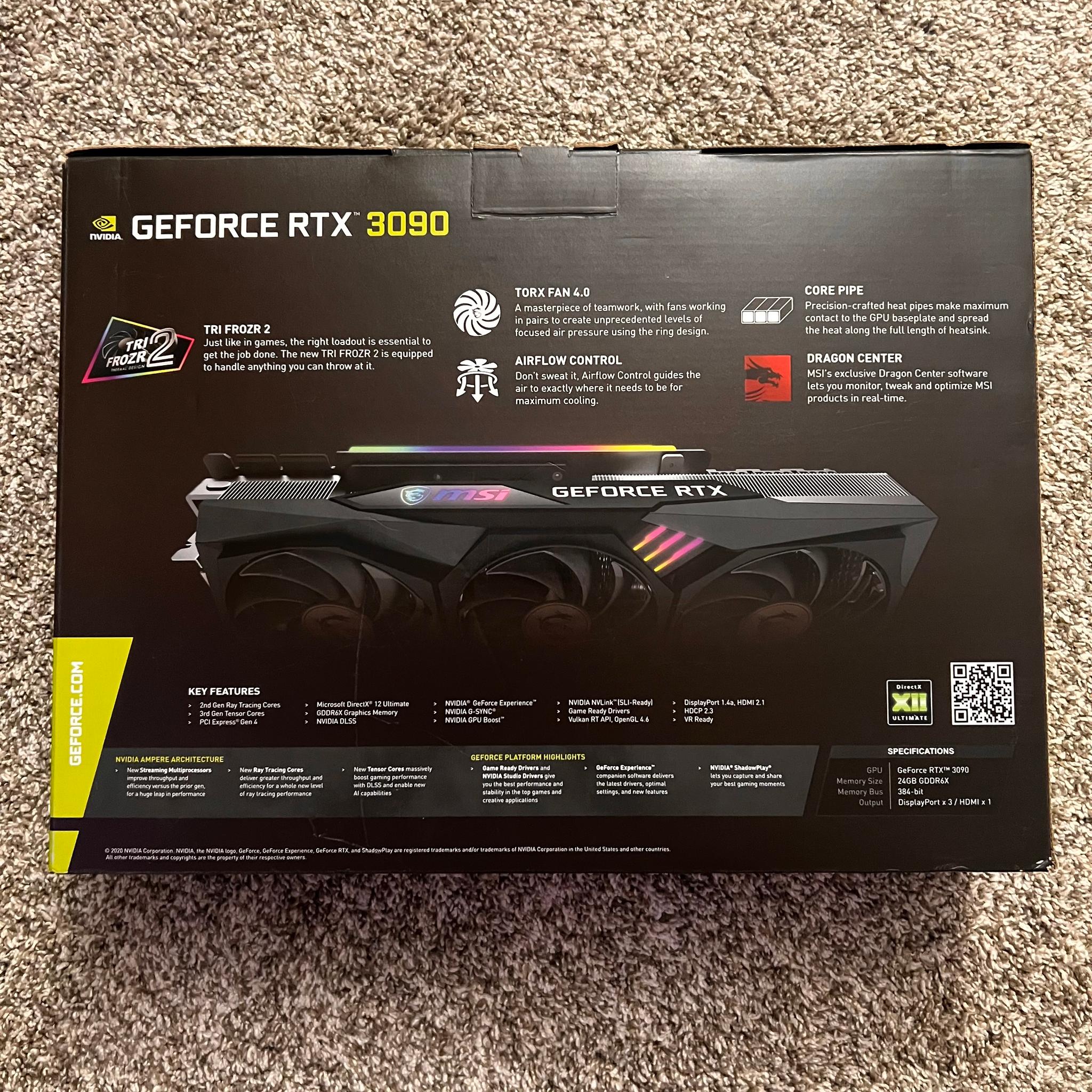 MSI GeForce RTX 3090 GAMING X TRIO 24GB GDDR6X