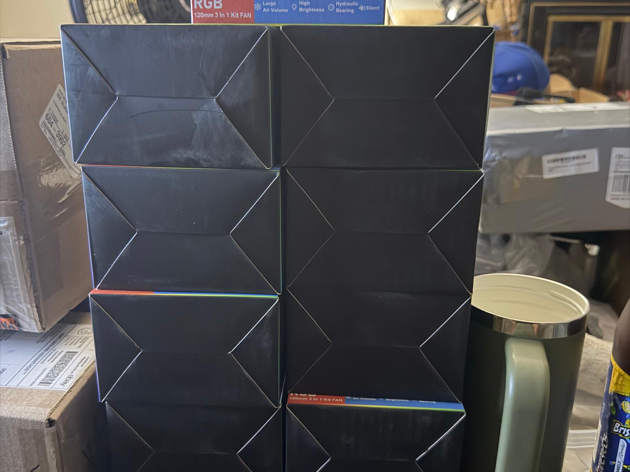 120mm black RGB fans