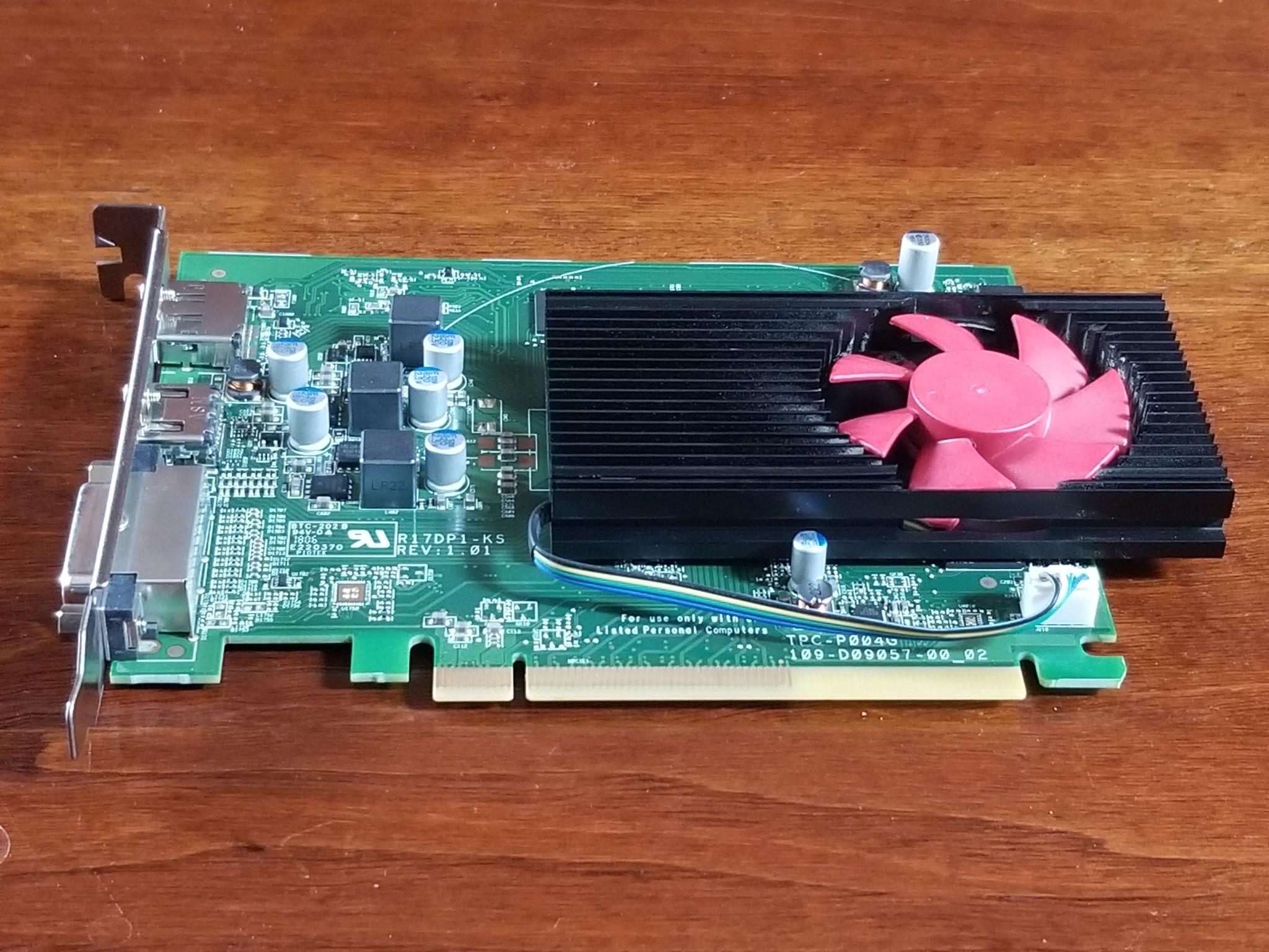 HP OEM Radeon RX 550 PN: 940272-001 4GB VRAM (no external power required)