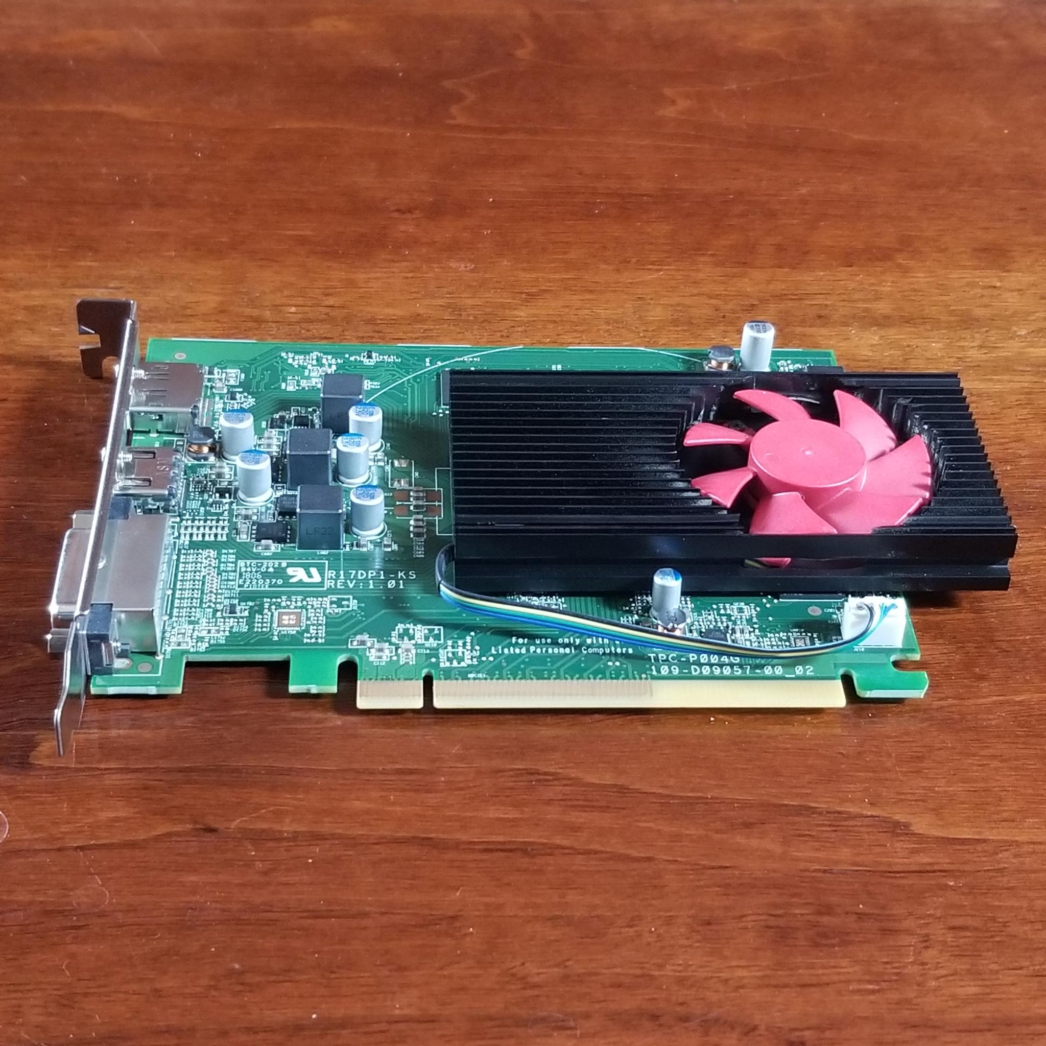 HP OEM Radeon RX 550 PN: 940272-001 4GB VRAM (no external power required)