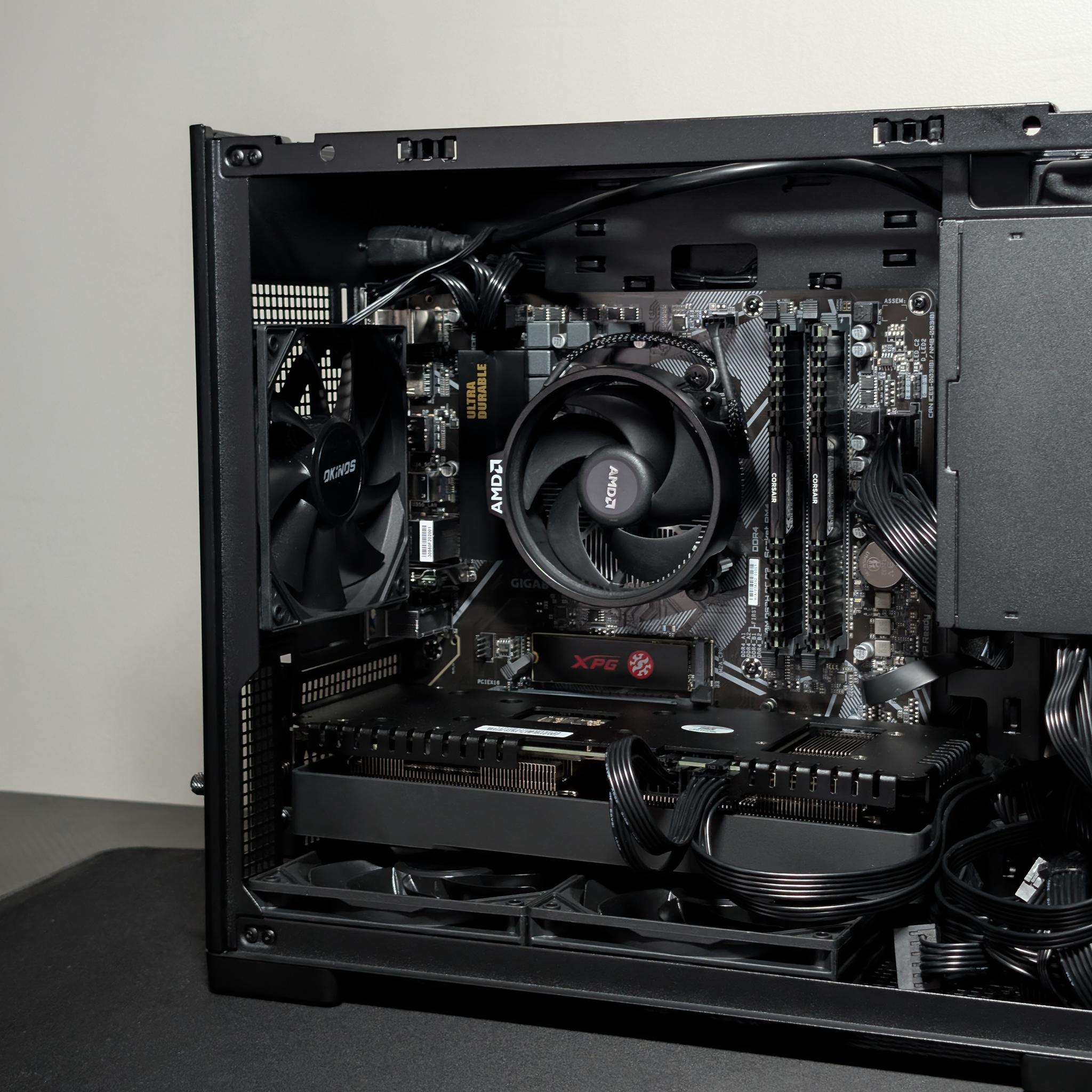 RTX 3070|Entry level 1440p Gaming pc!!|Ryzen 5 5500| All black out◼️◼️◼️