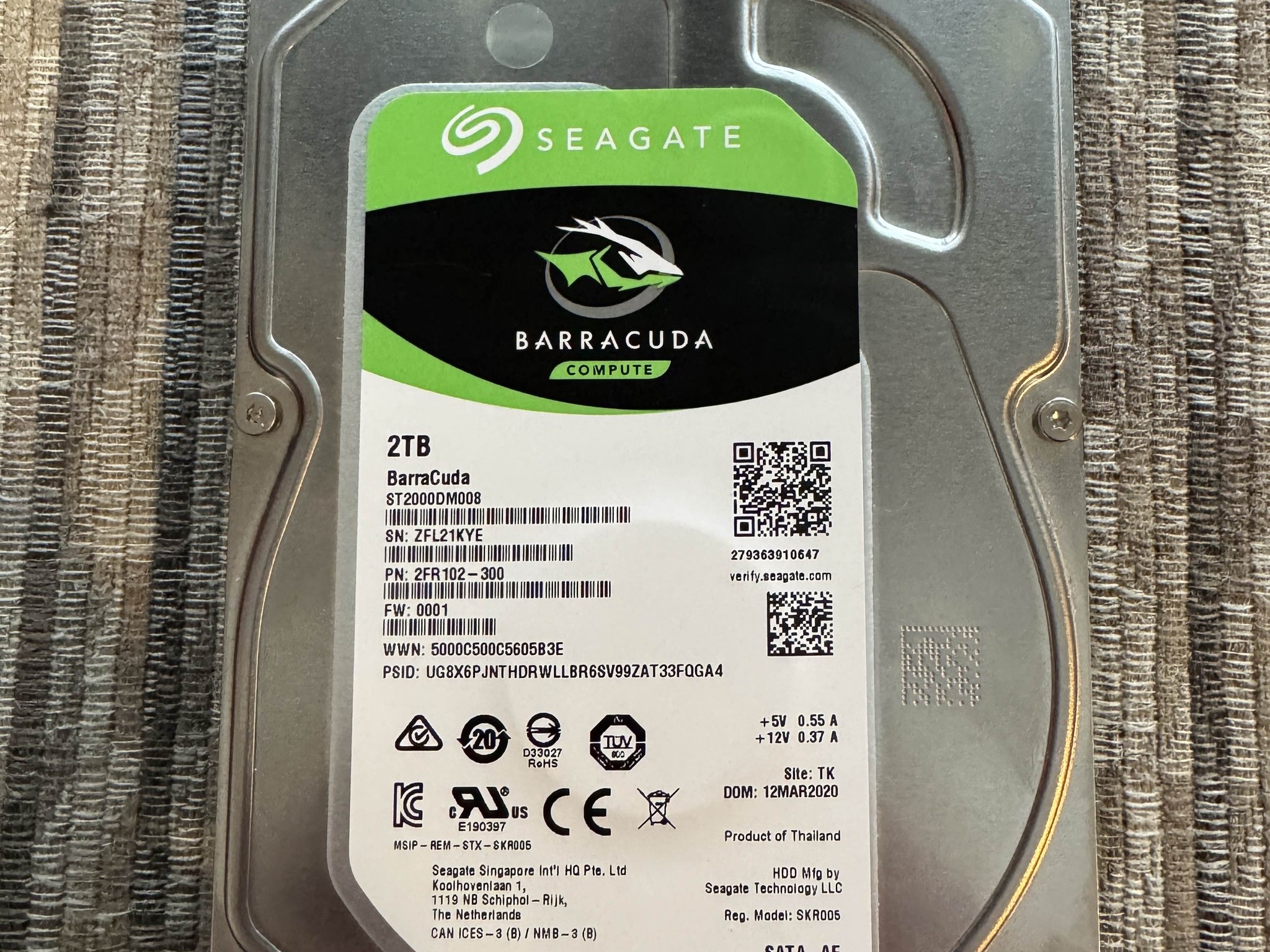 4x SATA Storage Lot – 2TB + 1TB HDDs and 250GB Samsung SSD