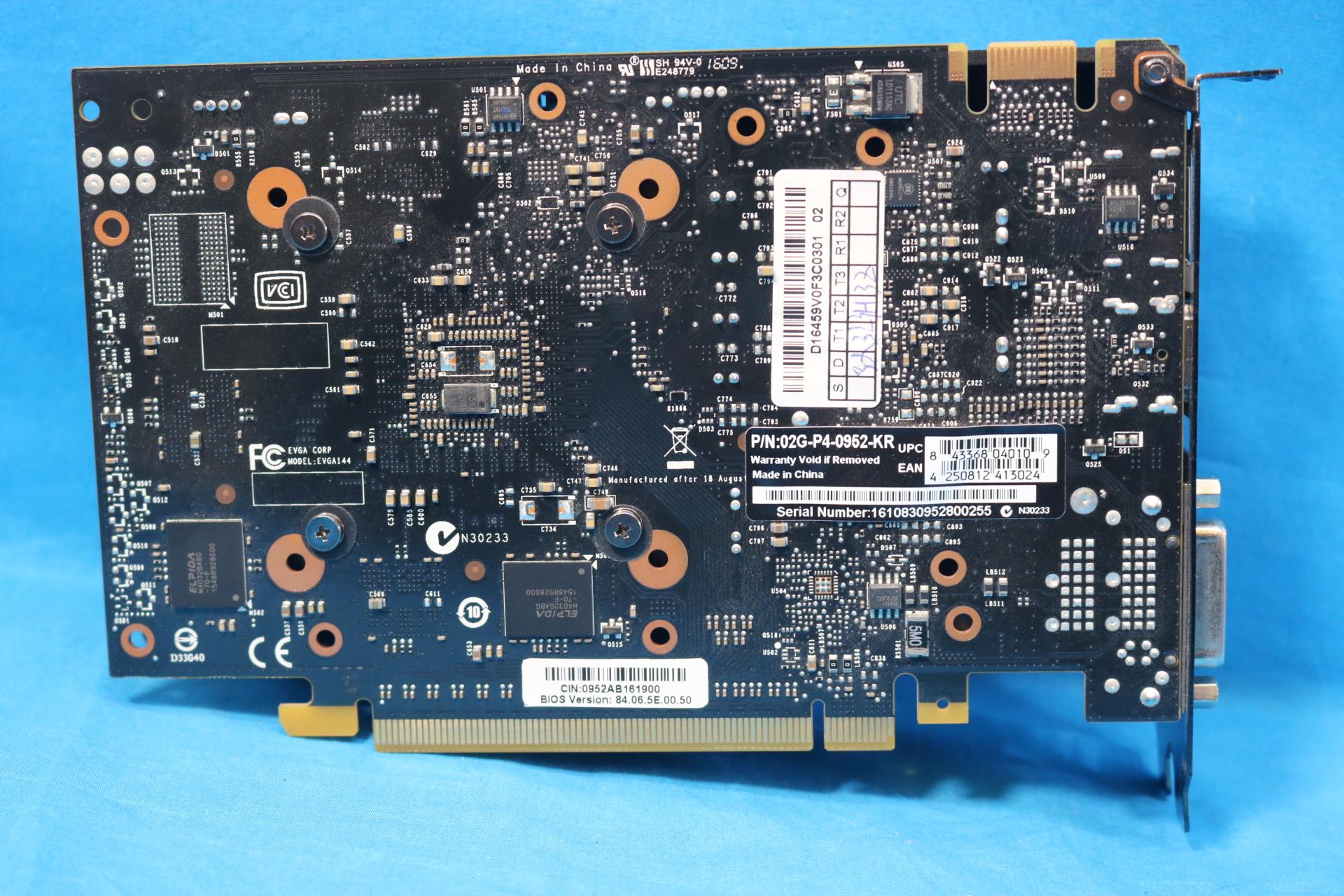 EVGA NVIDIA GeForce GTX 950 2GB GDDR5 PCIe 3.0 x16 Desktop GPU 02G-P4-0952-KR