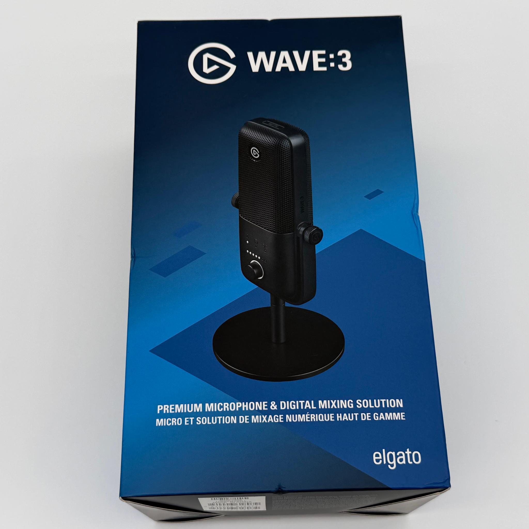 Elgato Wave:3 Wired Cardioid Condenser USB Microphone - Black