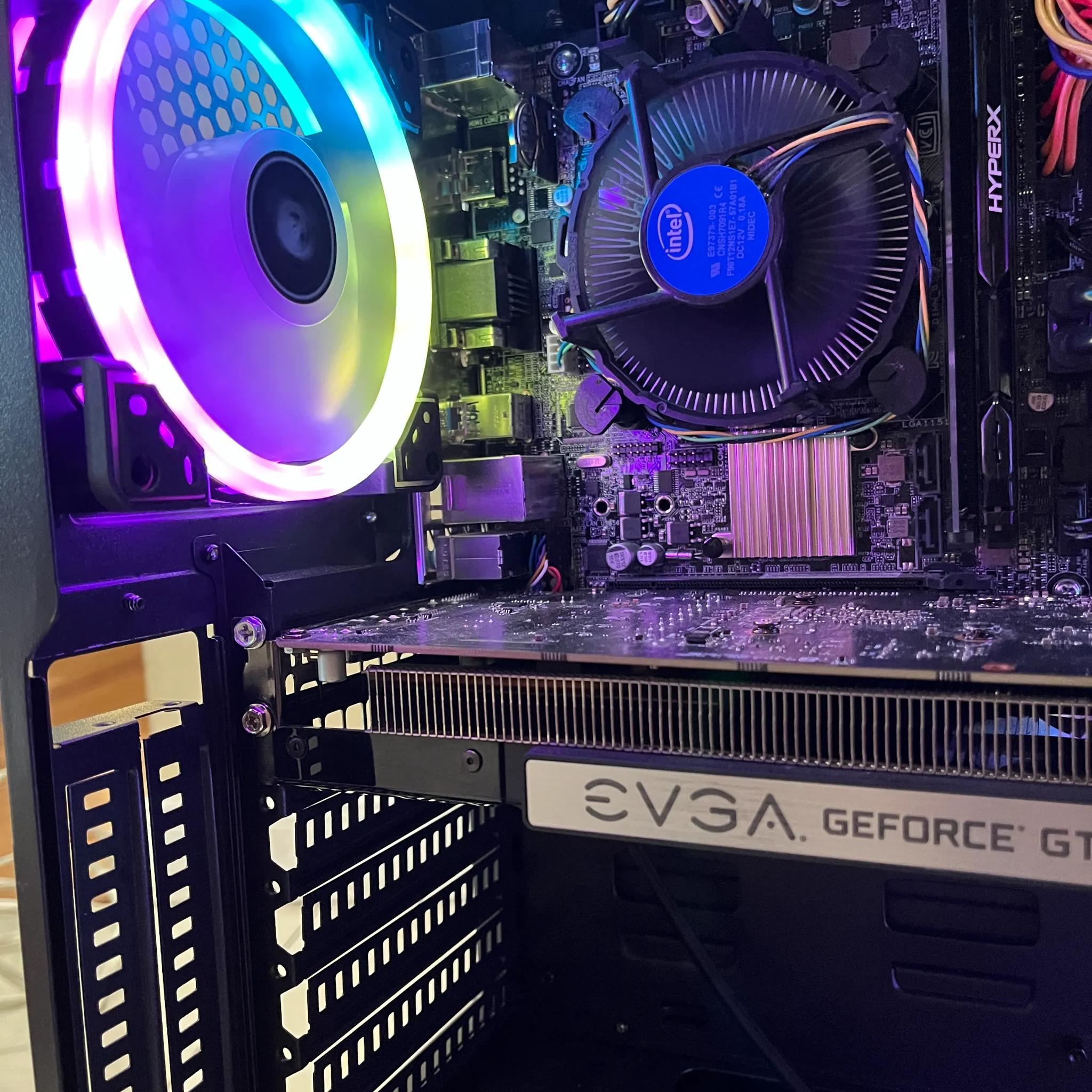 🎮 Entry-Level Gaming PC – RGB Case w/ Remote | Intel i5 + GTX 1050 Ti + SSD + HDD + 12GB RAM 💡