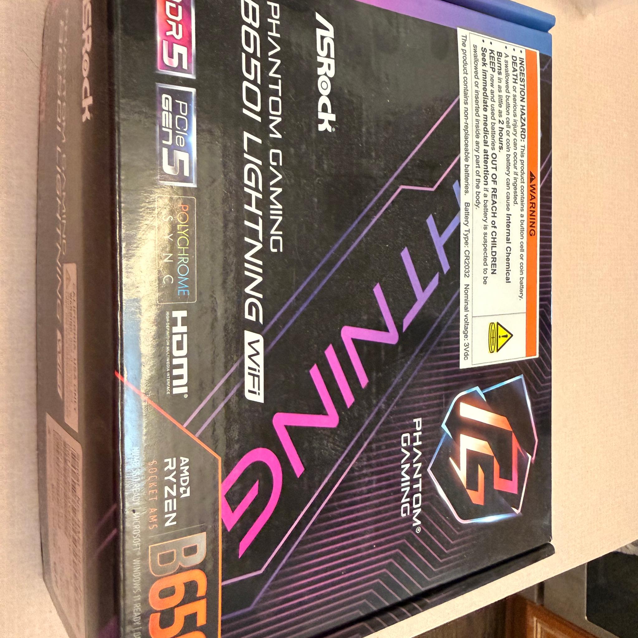 Asrock B650i Lightning WiFi Phantom Gaming BRAND NEW