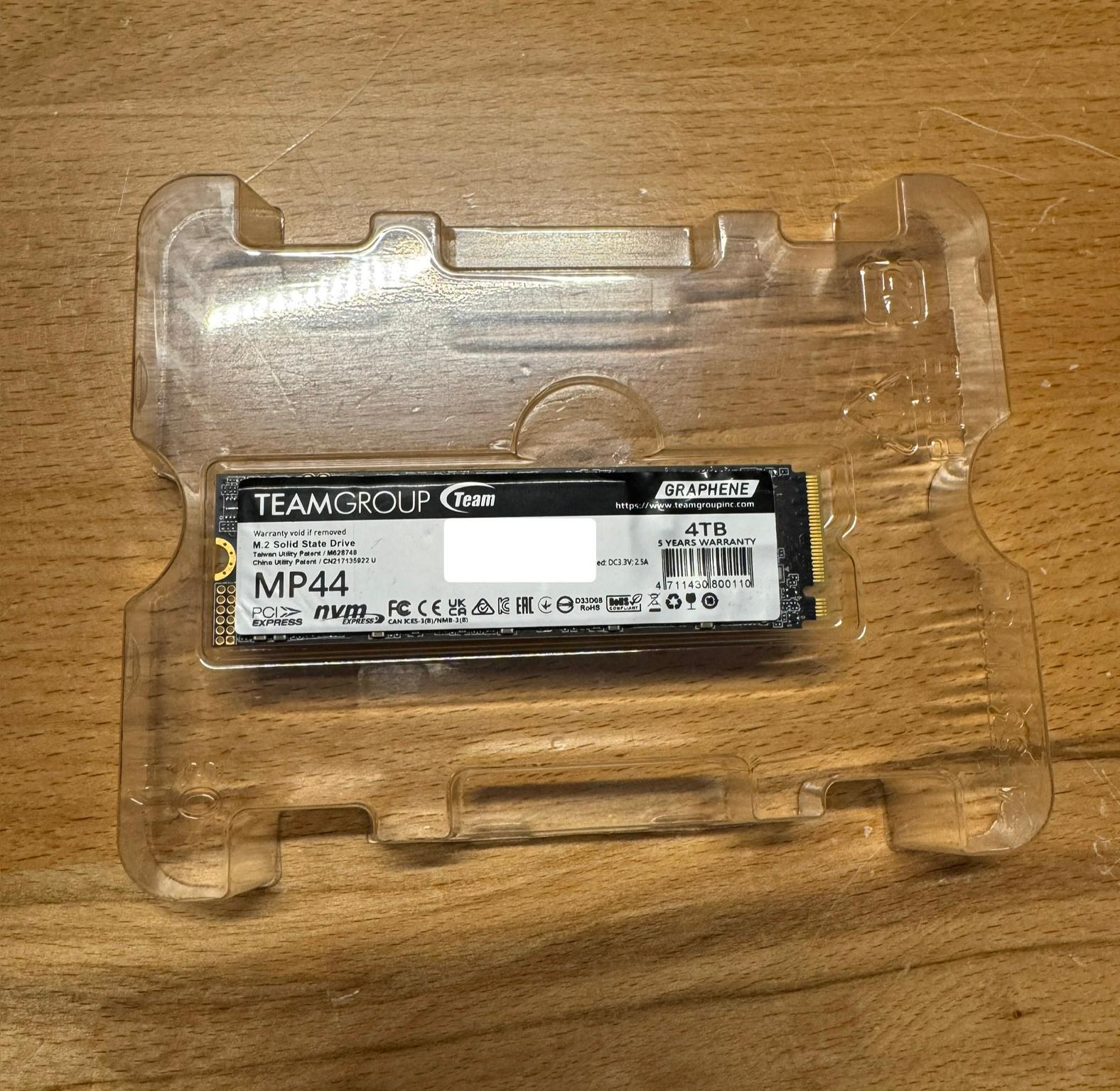 4TB TeamGroup MP44 Gen4 SSD