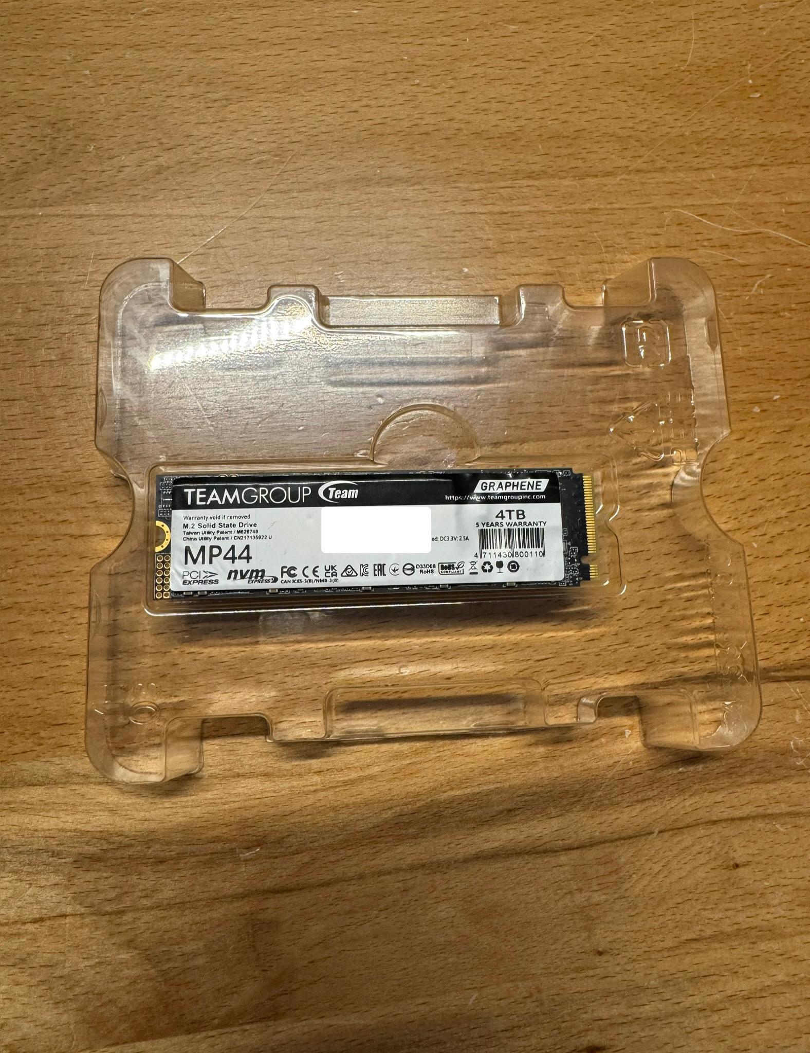 4TB TeamGroup MP44 Gen4 SSD