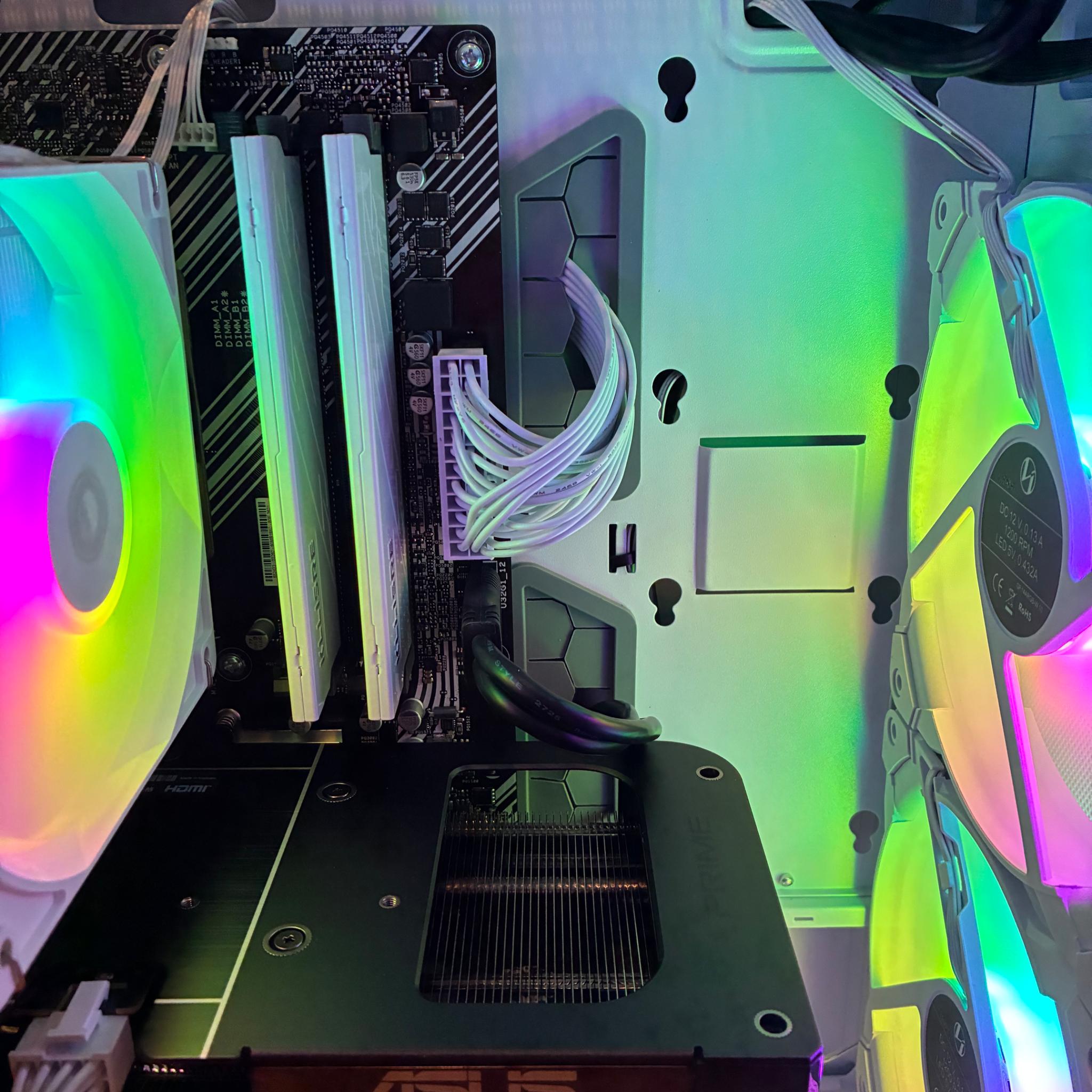 RX 9060XT R7 5800XT WHITE RGB GAMING PC 32GB 1TB SSD WiFi 6 WINDOWS 10/11