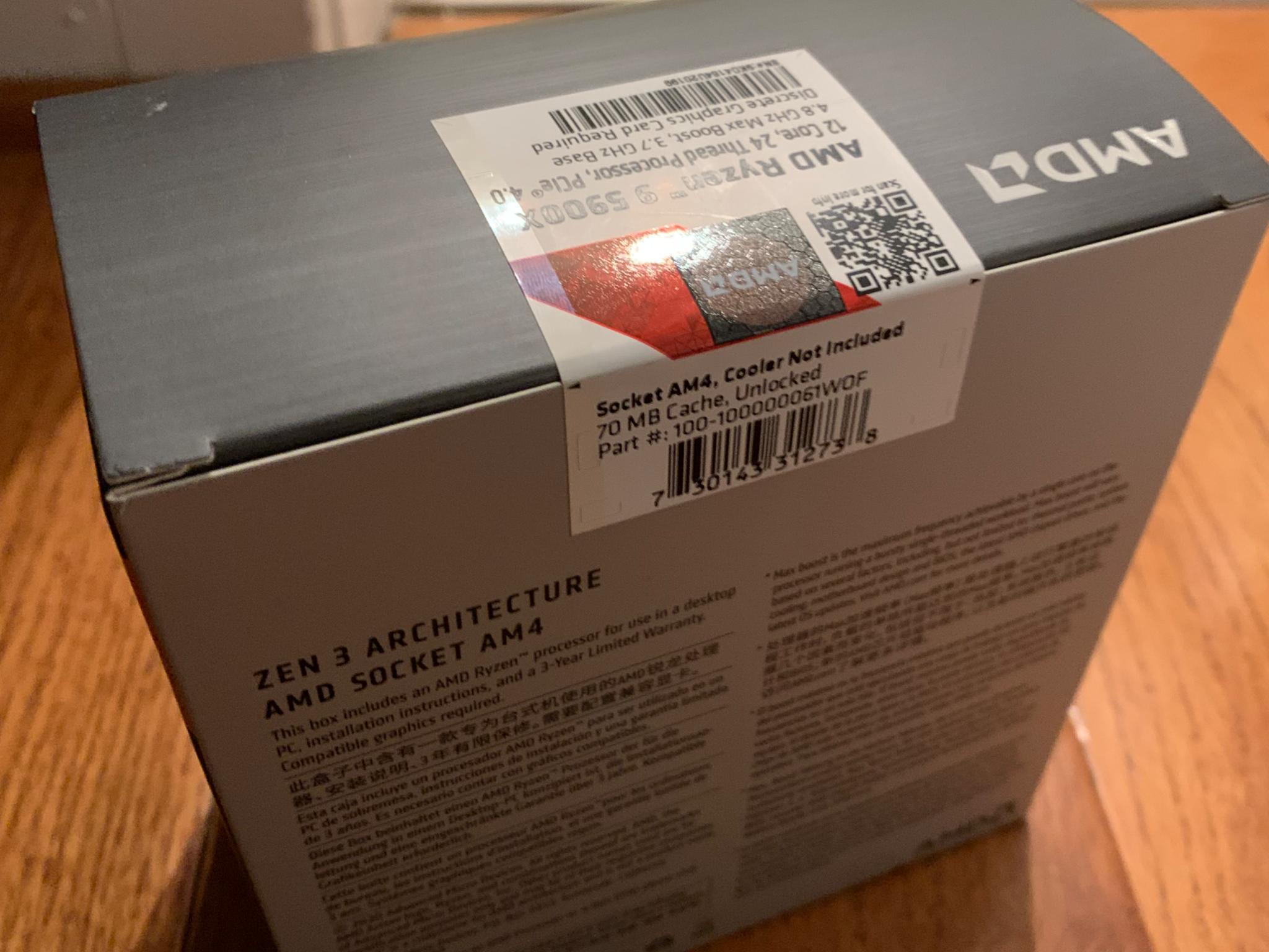 Ryzen 9 5900X - Brand New Sealed