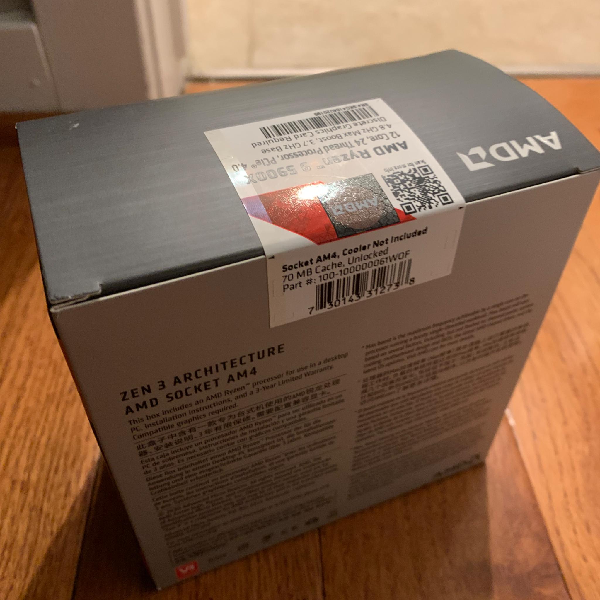 Ryzen 9 5900X - Brand New Sealed
