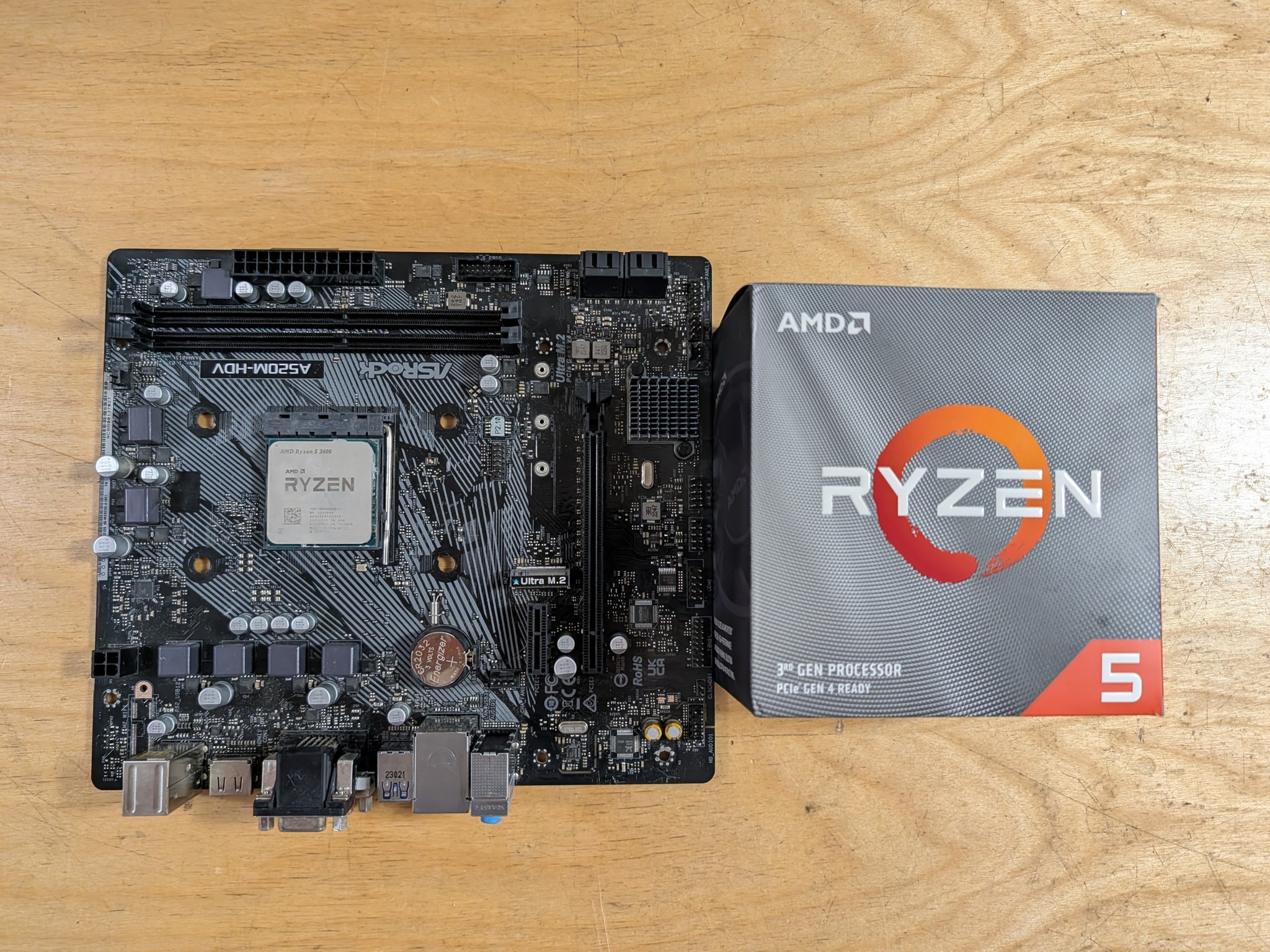 *PARTS* AsRock A520 + Ryzen 5 3600