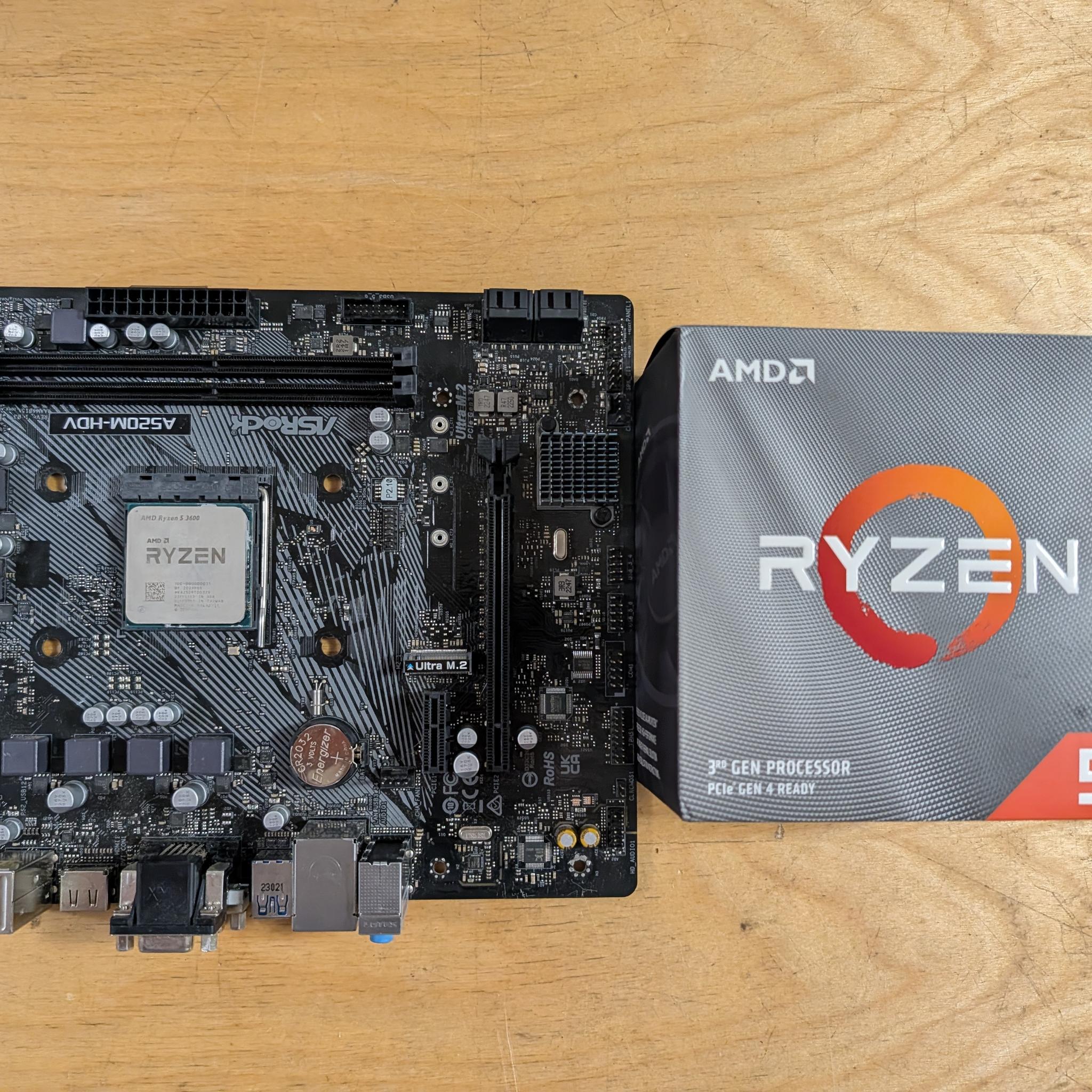 *PARTS* AsRock A520 + Ryzen 5 3600