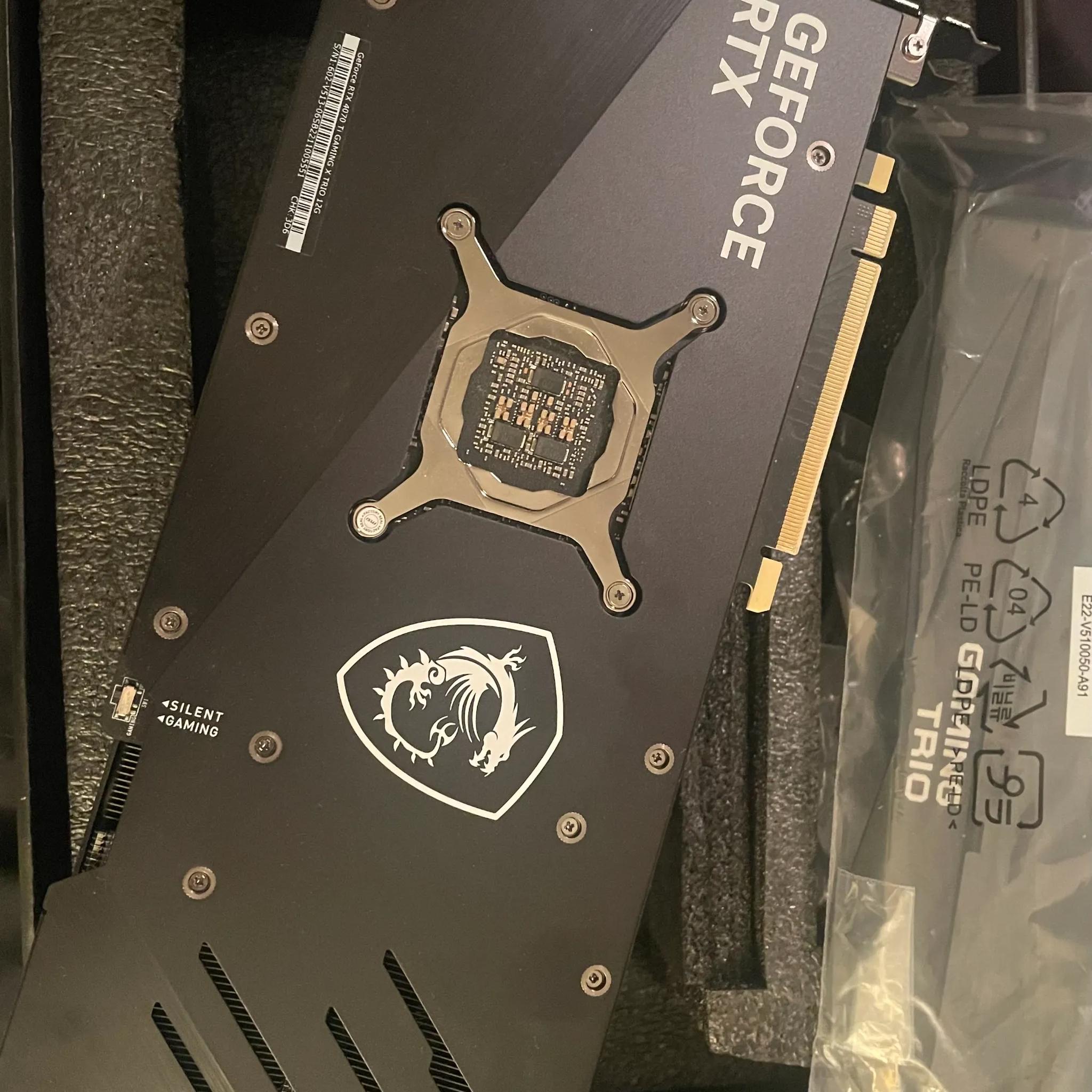 MSI GeForce RTX 4070 Ti GAMING X TRIO 12GB GDDR6X Graphics Card