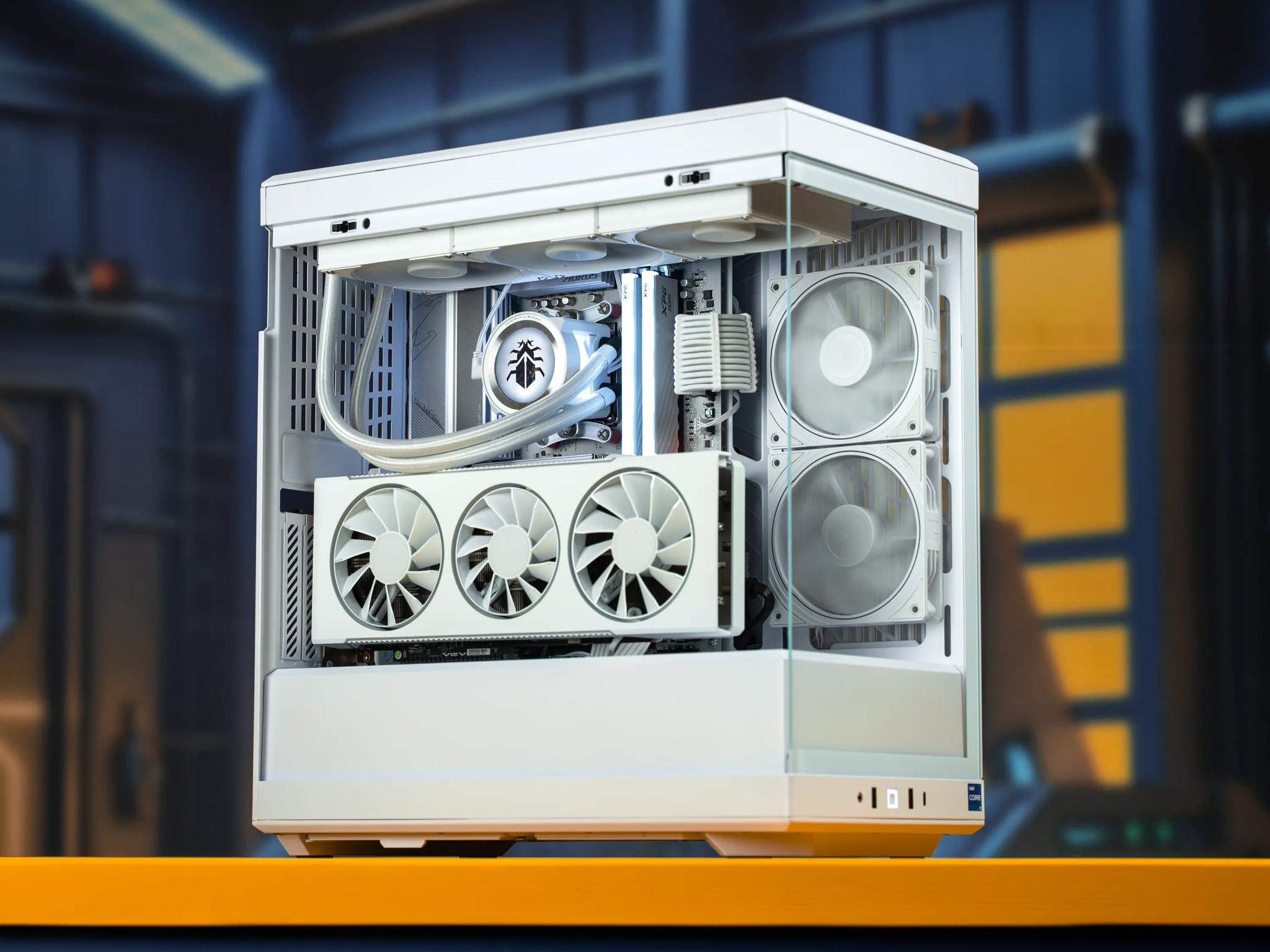 “Cyphernox” RX 7800 XT Ryzen 5 7600 32GB Windows 11 Pro 2TB White Edition Gaming PC
