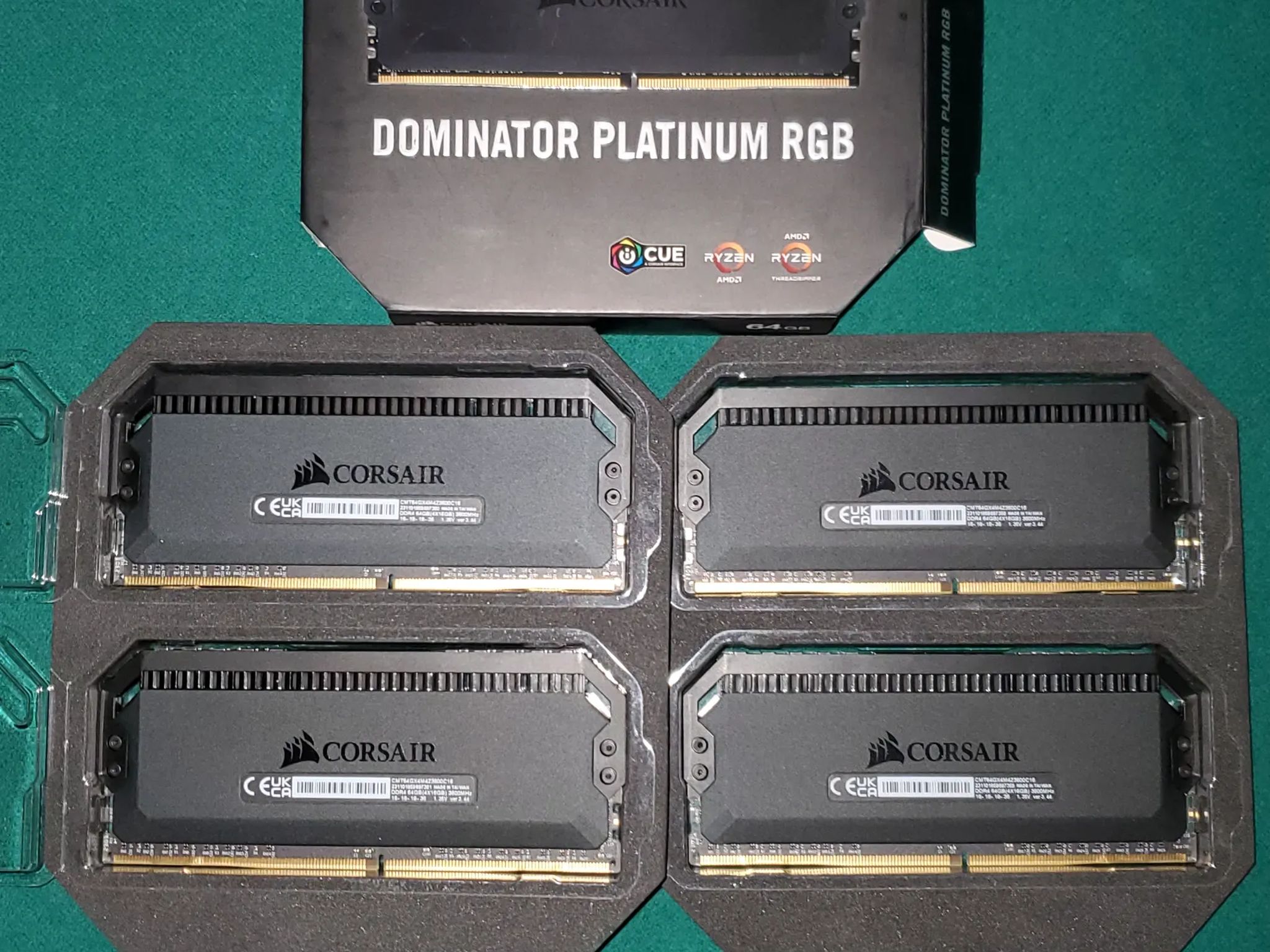 64G Corsair Dominator Platinum DDR4 3600 4X16