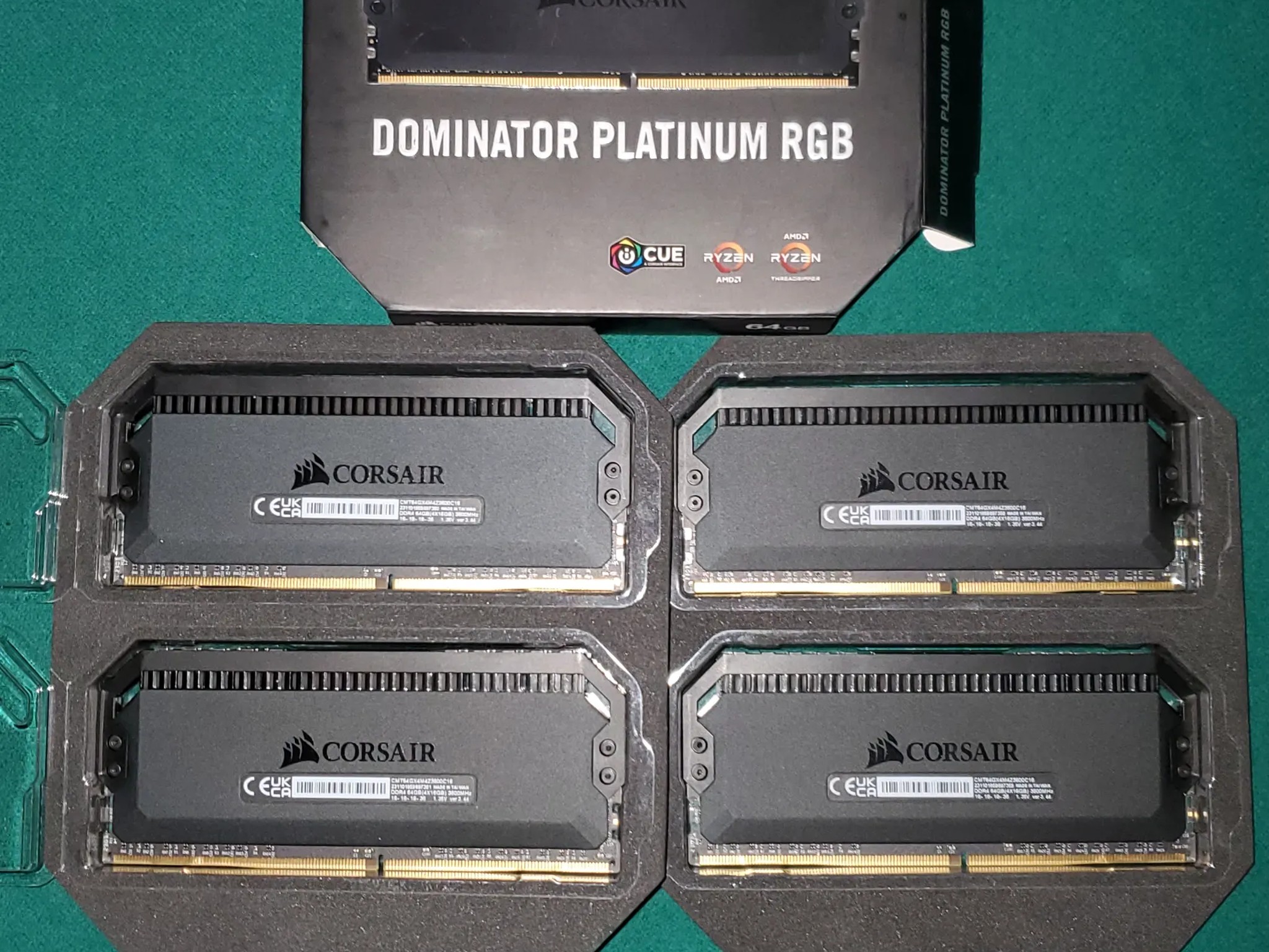 64G Corsair Dominator Platinum DDR4 3600 4X16
