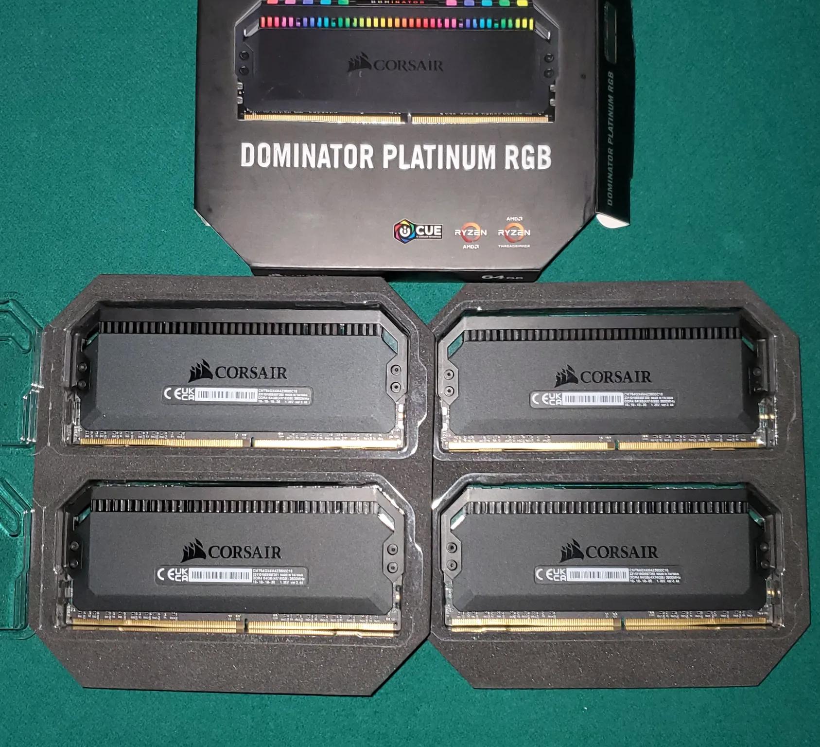 64G Corsair Dominator Platinum DDR4 3600 4X16