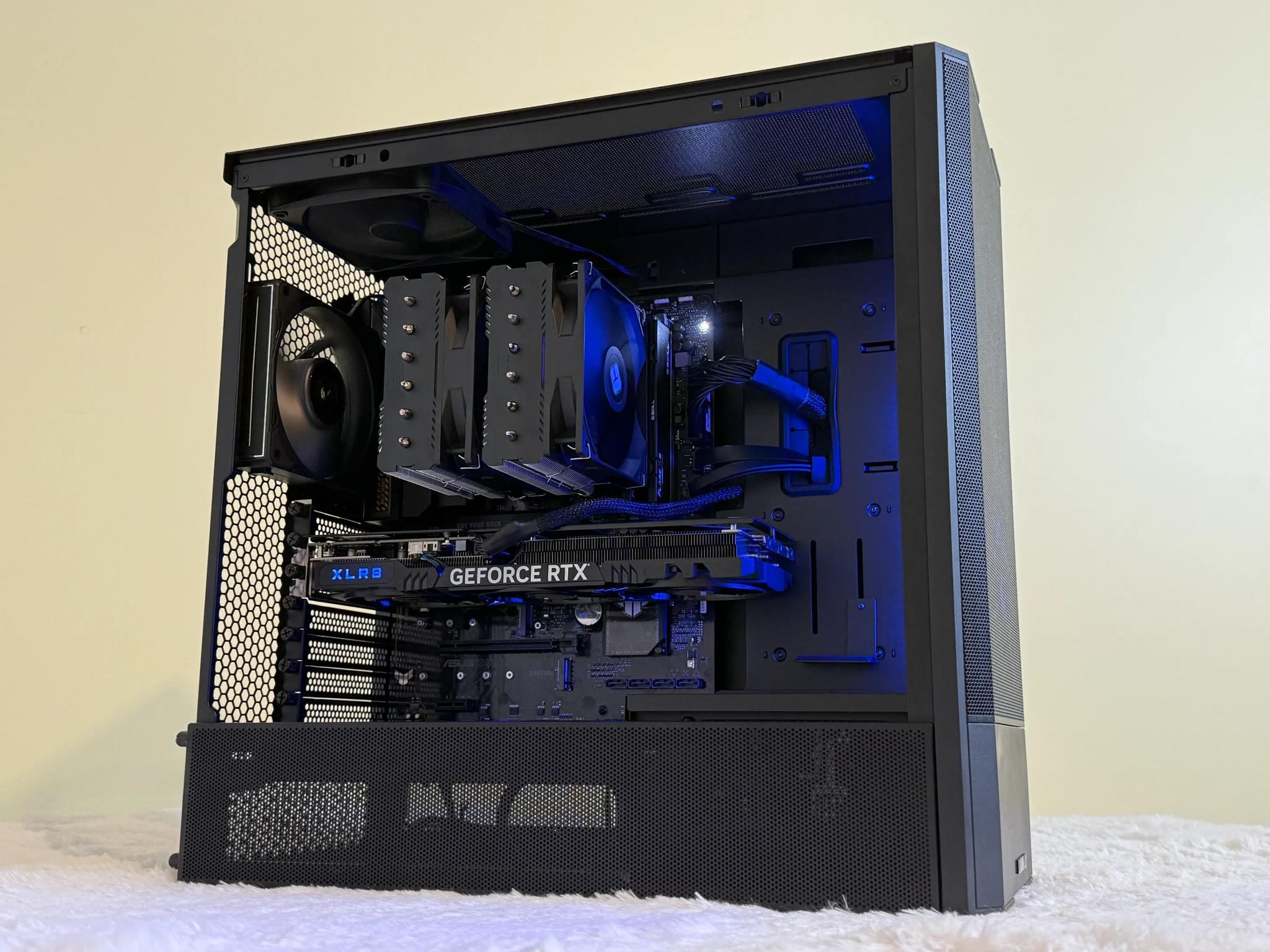 1080p & 1440p Gaming PC - The Blue Sentinel | 4060 TI | 7800X3D | 32GB RAM | 2TB NVME | 850W Gold