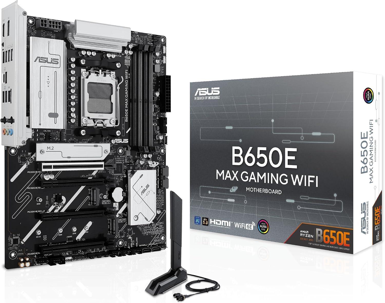 ASUS B650E MAX Gaming WiFi AMD B650 ATX Motherboard